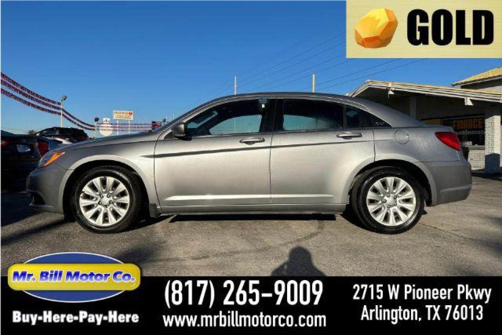 2014 Chrysler 200 LX (1C3CCBABXEN) with an 2.4L L4 DOHC 16V engine, 6-Speed Automatic transmission, located at 2715 W Pioneer Pkwy, Arlington, TX, 76013, (817) 265-9009, 32.710262, -97.153236 - Photo#0