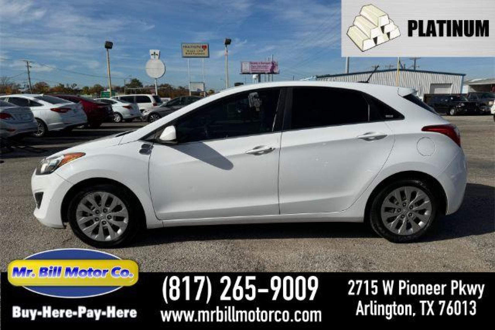 2017 WHITE Hyundai Elantra GT A/T (KMHD35LH2HU) with an 2.0L L4 16V DOHC engine, 6-Speed Automatic transmission, located at 2715 W Pioneer Pkwy, Arlington, TX, 76013, (817) 265-9009, 32.710262, -97.153236 - Photo#0