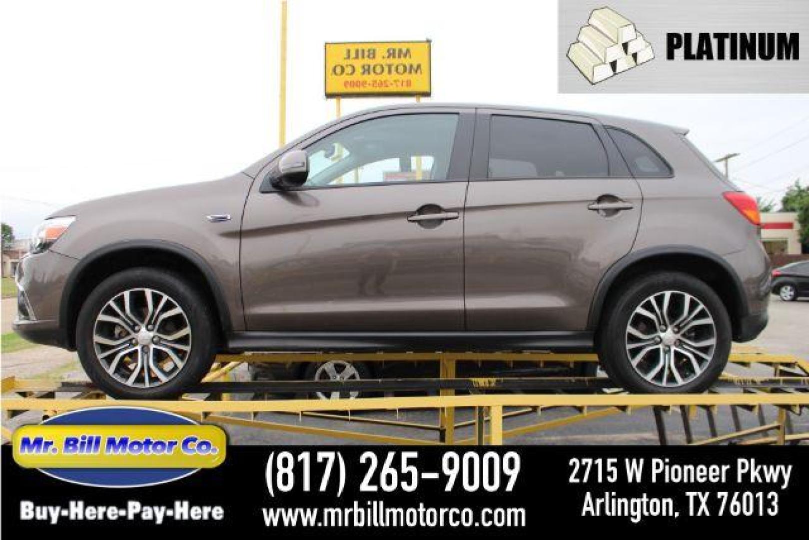 2017 BROWN Mitsubishi Outlander Sport 2.0 ES CVT (JA4AP3AU2HZ) with an 2.0L L4 DOHC 16V engine, Continuously Variabl transmission, located at 2715 W Pioneer Pkwy, Arlington, TX, 76013, (817) 265-9009, 32.710262, -97.153236 - Photo#0