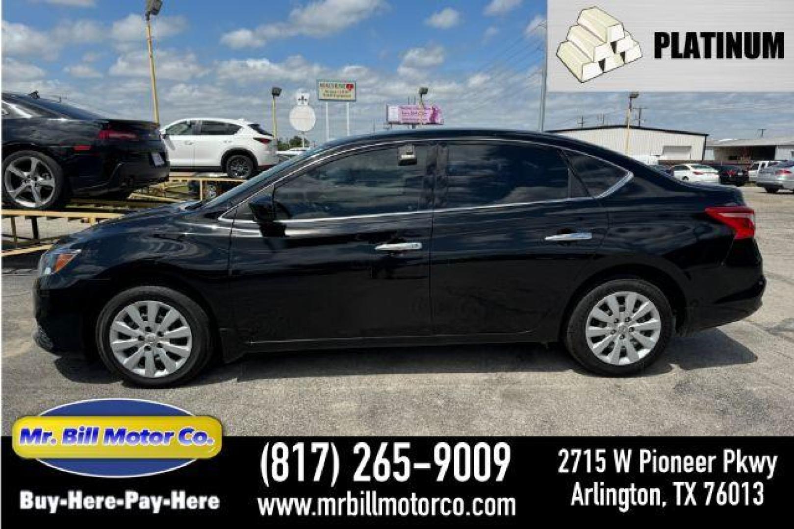 2019 BLACK Nissan Sentra SL (3N1AB7AP1KY) with an 1.8L L4 SFI DOHC 16V engine, Continuously Variable Transmission transmission, located at 2715 W Pioneer Pkwy, Arlington, TX, 76013, (817) 265-9009, 32.710262, -97.153236 - Photo#0