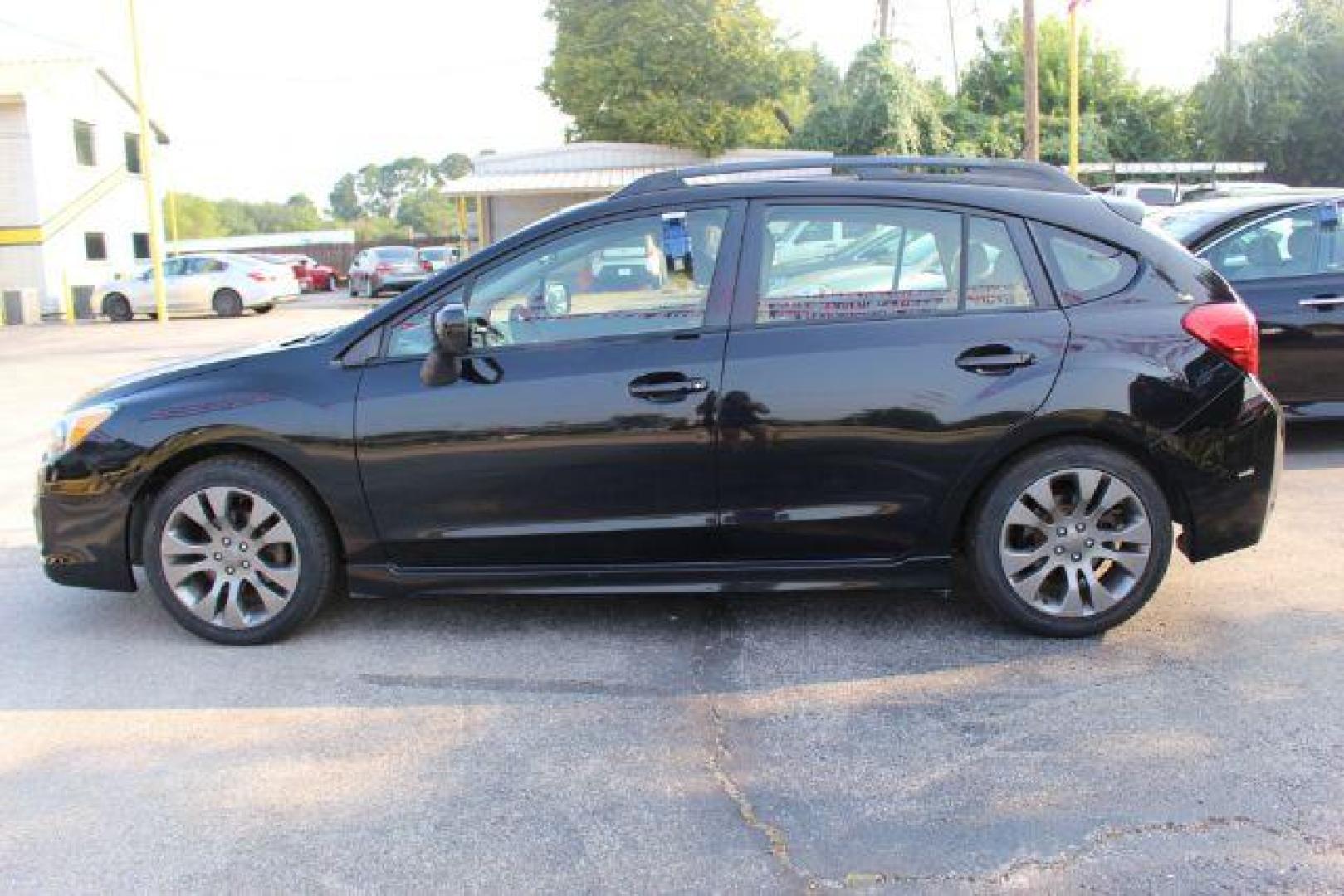 2014 BLACK Subaru Impreza 2.0i Sport Premium (JF1GPAL65E8) with an 2.0L H4 DOHC 16V engine, Continuously Variabl transmission, located at 2715 W Pioneer Pkwy, Arlington, TX, 76013, (817) 265-9009, 32.710262, -97.153236 - Photo#1