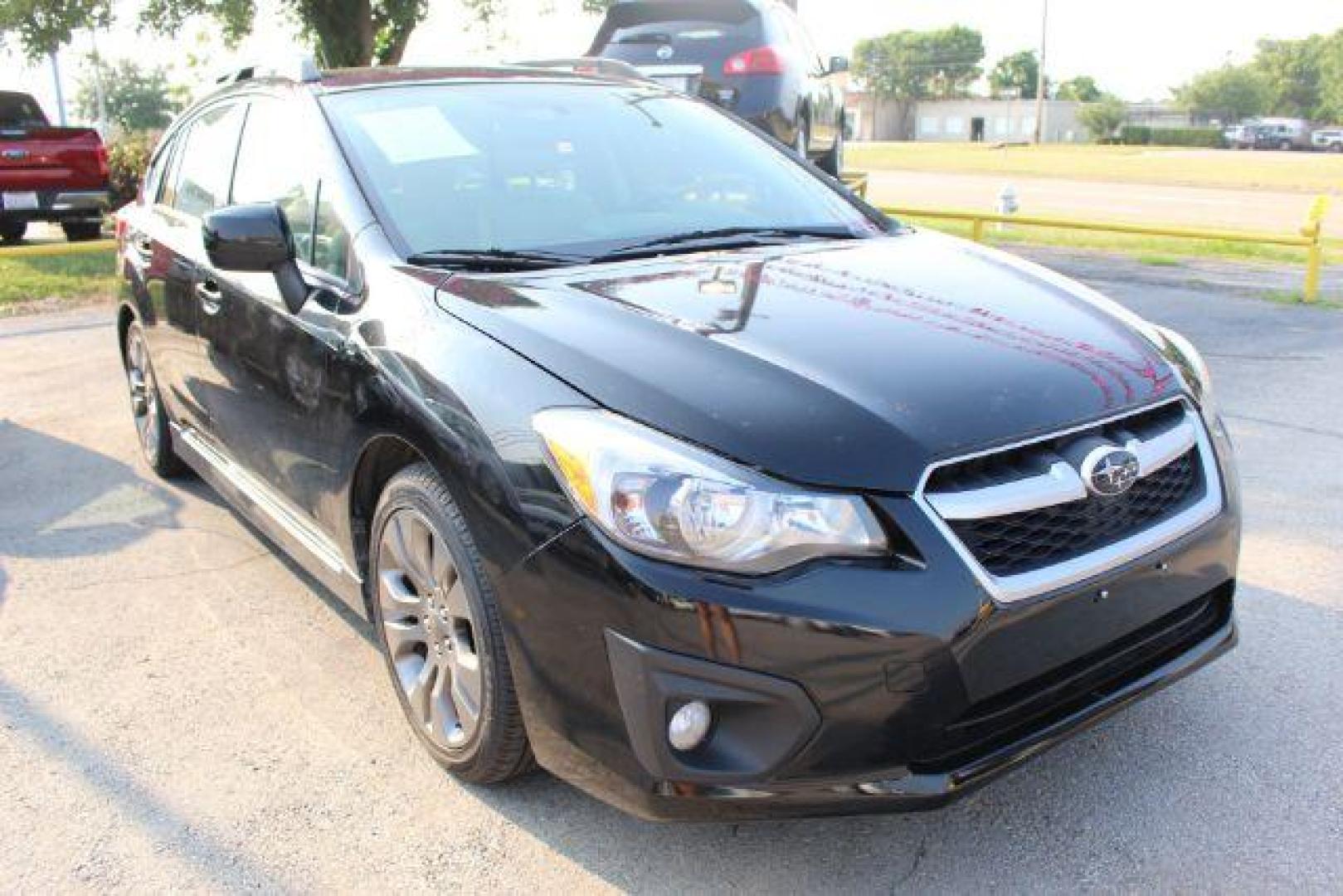 2014 BLACK Subaru Impreza 2.0i Sport Premium (JF1GPAL65E8) with an 2.0L H4 DOHC 16V engine, Continuously Variabl transmission, located at 2715 W Pioneer Pkwy, Arlington, TX, 76013, (817) 265-9009, 32.710262, -97.153236 - Photo#4