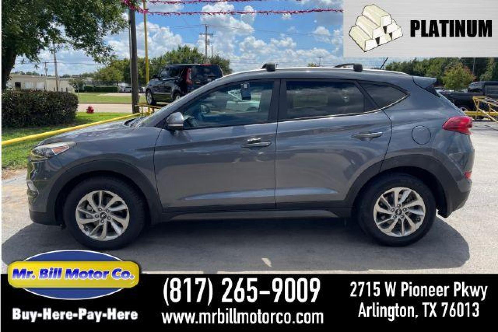 2016 GRAY Hyundai Tucson Eco (KM8J33A28GU) with an 1.6L L4 DOHC 16V engine, 7-Speed Automatic transmission, located at 2715 W Pioneer Pkwy, Arlington, TX, 76013, (817) 265-9009, 32.710262, -97.153236 - Photo#0