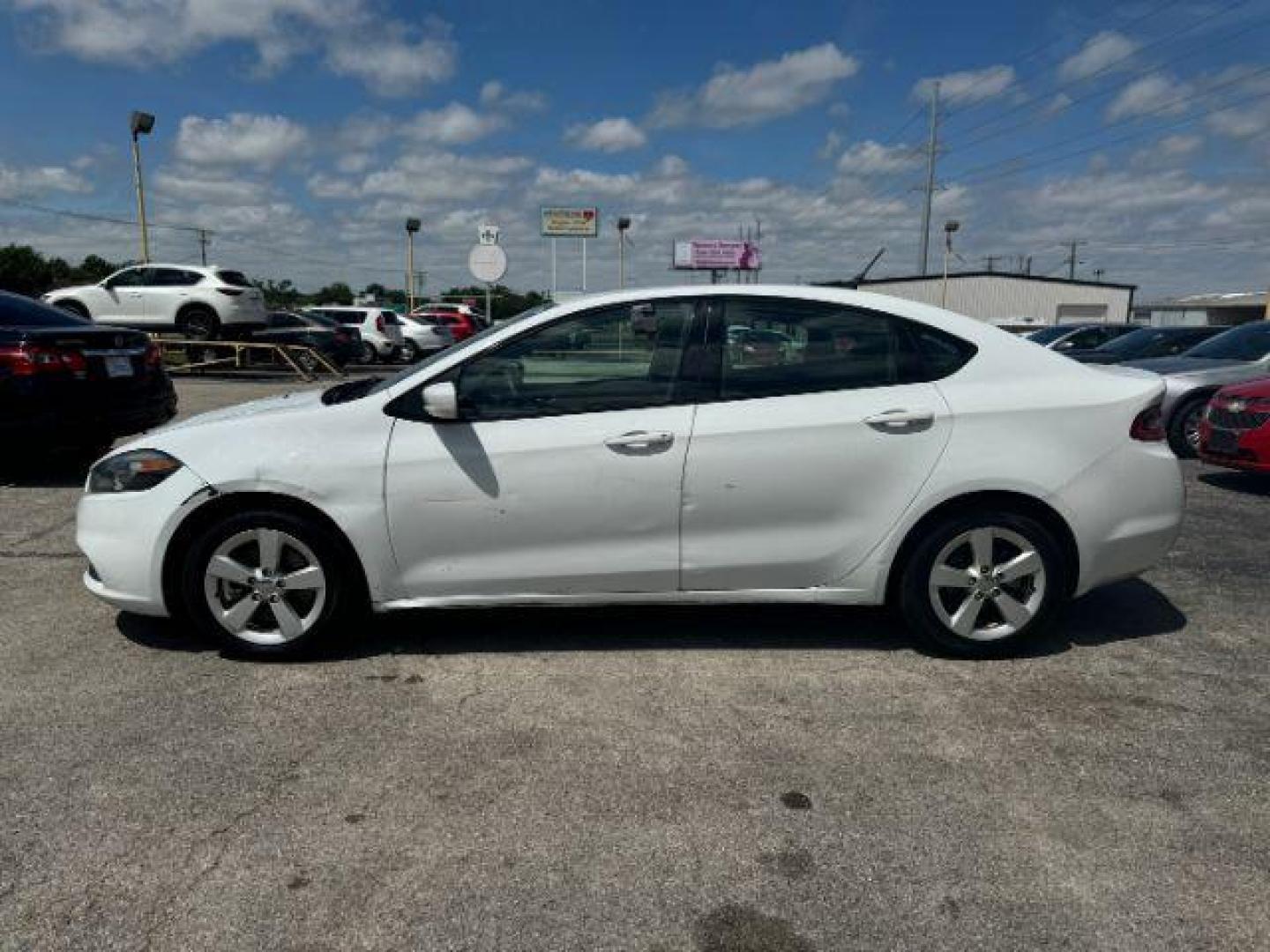 2016 WHITE Dodge Dart SXT (1C3CDFBBXGD) with an 2.4L L4 DOHC 16V engine, located at 2715 W Pioneer Pkwy, Arlington, TX, 76013, (817) 265-9009, 32.710262, -97.153236 - Photo#1