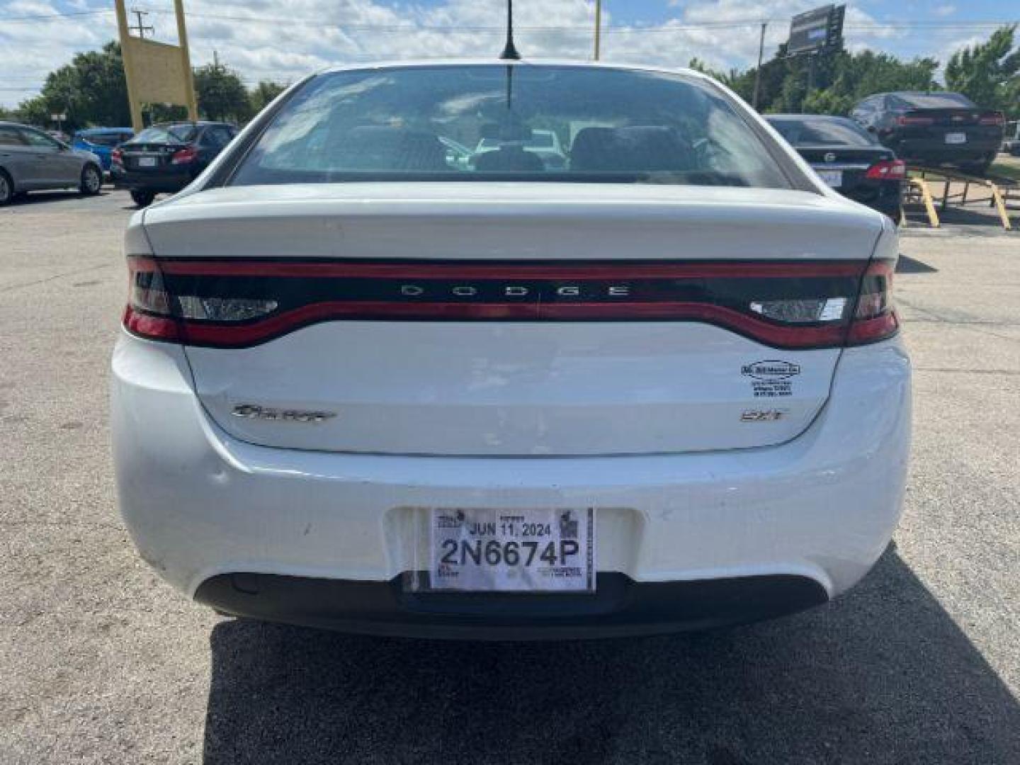 2016 WHITE Dodge Dart SXT (1C3CDFBBXGD) with an 2.4L L4 DOHC 16V engine, located at 2715 W Pioneer Pkwy, Arlington, TX, 76013, (817) 265-9009, 32.710262, -97.153236 - Photo#7