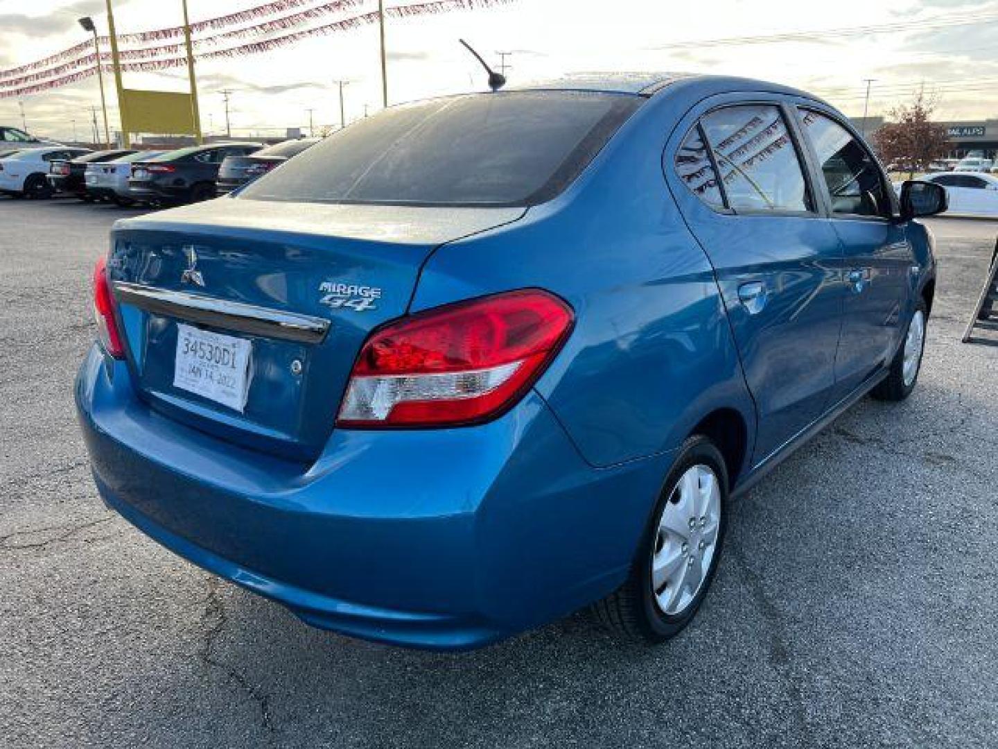 2019 BLUE Mitsubishi Mirage G4 ES CVT (ML32F3FJ6KH) with an 1.2L L3 DOHC engine, Continuously Variabl transmission, located at 2715 W Pioneer Pkwy, Arlington, TX, 76013, (817) 265-9009, 32.710262, -97.153236 - Photo#5