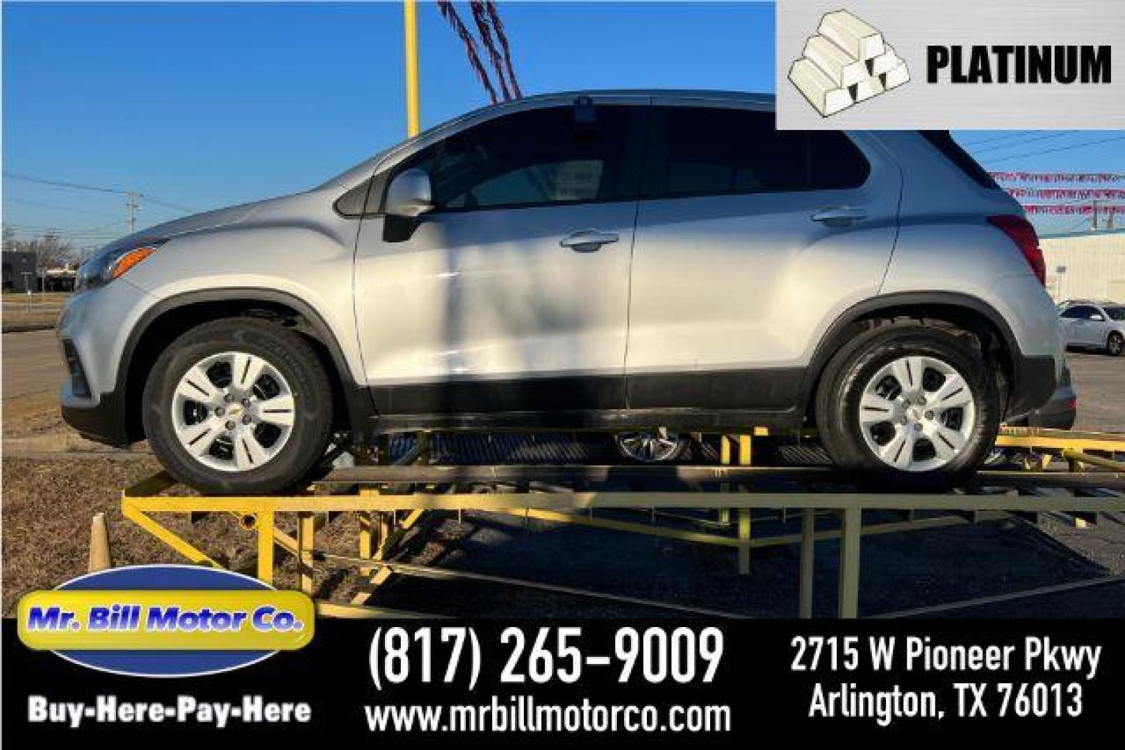 2017 SILVER Chevrolet Trax LS FWD (KL7CJKSB4HB) with an 1.4L L4 DOHC 16V engine, 6-Speed Automatic transmission, located at 2715 W Pioneer Pkwy, Arlington, TX, 76013, (817) 265-9009, 32.710262, -97.153236 - Photo#0