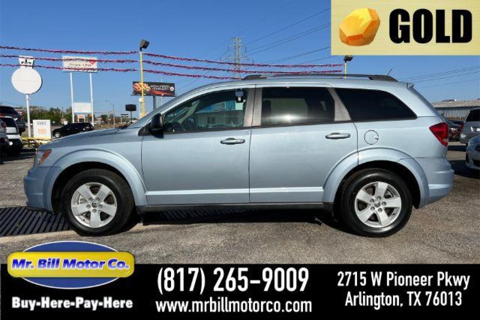 2013 BLUE Dodge Journey SE (3C4PDCAB9DT) with an 2.4L L4 DOHC 16V engine, 4-Speed Automatic transmission, located at 2715 W Pioneer Pkwy, Arlington, TX, 76013, (817) 265-9009, 32.710262, -97.153236 - Photo#0