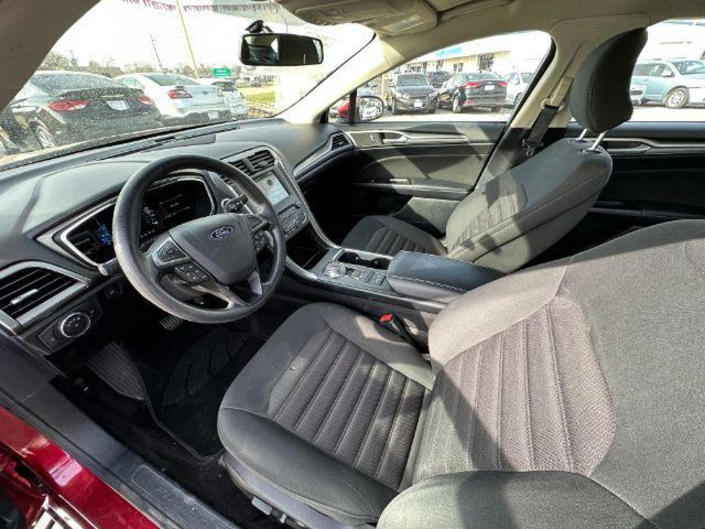 2017 RED Ford FUS SE (3FA6P0HD0HR) with an 1.5L L4 DOHC 16V engine, 6-Speed Automatic transmission, located at 2715 W Pioneer Pkwy, Arlington, TX, 76013, (817) 265-9009, 32.710262, -97.153236 - Photo#13