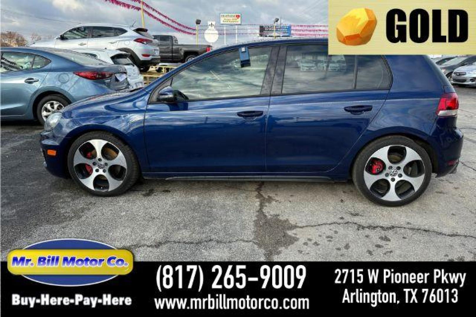 2012 BLUE Volkswagen GTI 4-door (WVWHV7AJ3CW) with an 2.0L L4 DOHC 16V TUR engine, located at 2715 W Pioneer Pkwy, Arlington, TX, 76013, (817) 265-9009, 32.710262, -97.153236 - Photo#0