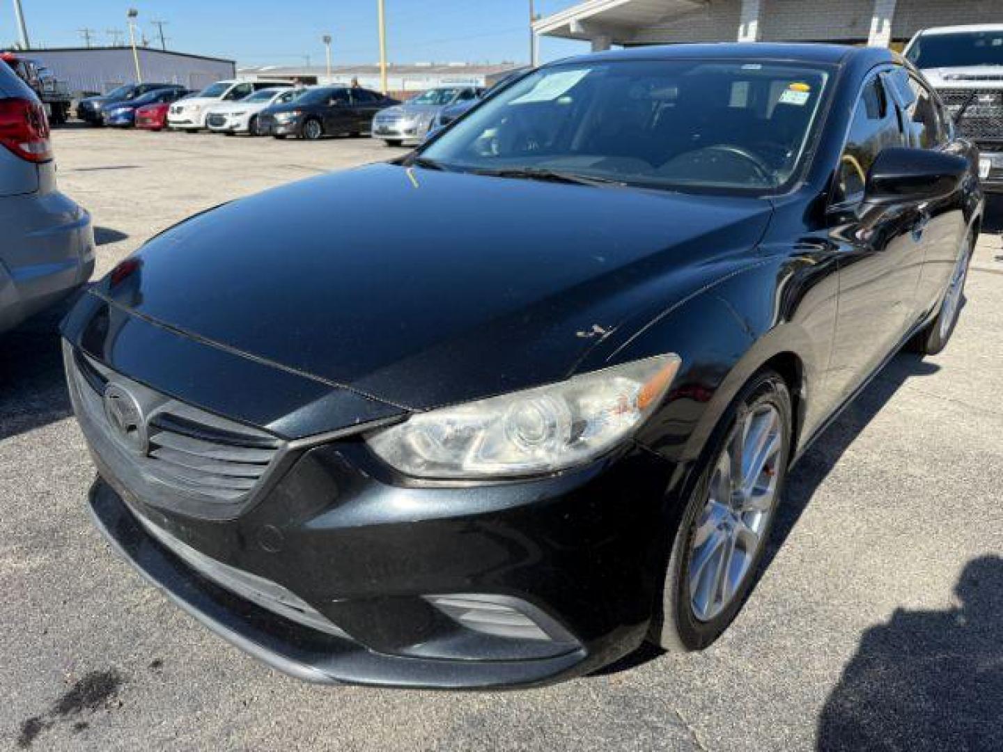 2015 BLACK Mazda Mazda6 i Touring (JM1GJ1V55F1) with an 2.5L L4 DOHC 16V engine, 6-Speed Automatic transmission, located at 2715 W Pioneer Pkwy, Arlington, TX, 76013, (817) 265-9009, 32.710262, -97.153236 - Photo#3