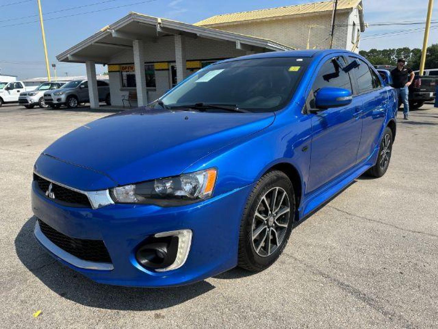 2017 BLUE Mitsubishi Lancer ES CVT (JA32U2FU2HU) with an 2.0L L4 SOHC 16V engine, Continuously Variabl transmission, located at 2715 W Pioneer Pkwy, Arlington, TX, 76013, (817) 265-9009, 32.710262, -97.153236 - Photo#2