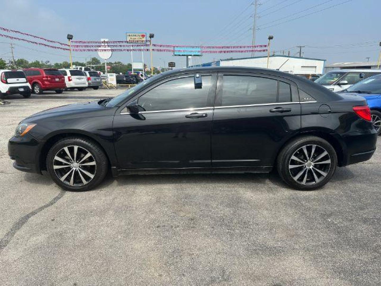 2013 BLACK Chrysler 200 Touring (1C3CCBBB4DN) with an 2.4L L4 DOHC 16V engine, 6-Speed Automatic transmission, located at 2715 W Pioneer Pkwy, Arlington, TX, 76013, (817) 265-9009, 32.710262, -97.153236 - Photo#1