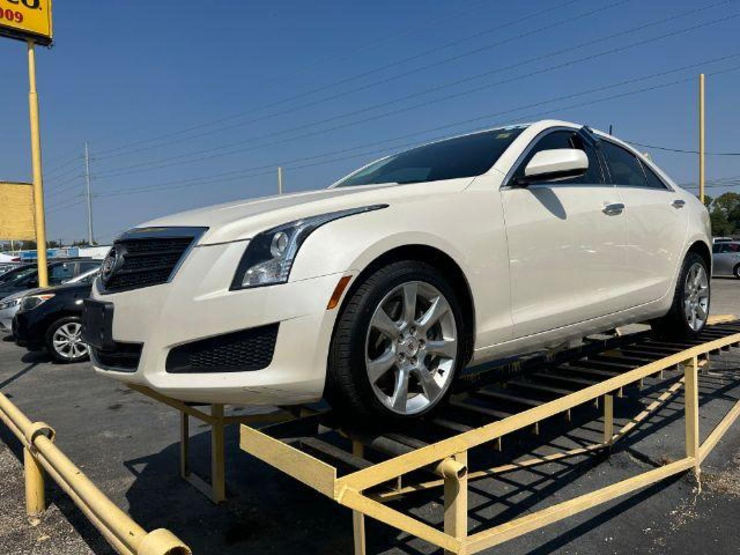 2014 WHITE Cadillac ATS 2.0L Base AWD (1G6AG5RX6E0) with an 2.0L L4 DOHC 16V TUR engine, 6-Speed Automatic transmission, located at 2715 W Pioneer Pkwy, Arlington, TX, 76013, (817) 265-9009, 32.710262, -97.153236 - Photo#2