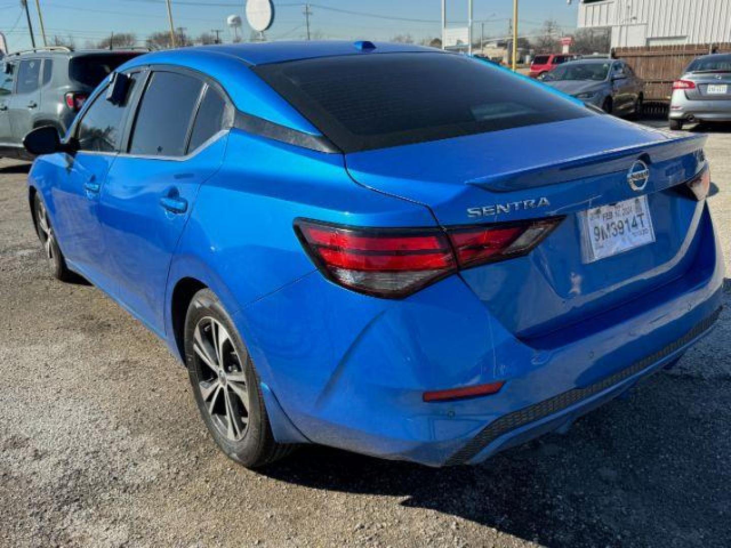 2020 BLUE Nissan Sentra SV (3N1AB8CVXLY) with an 1.8L L4 SFI DOHC 16 engine, Continuously Variabl transmission, located at 2715 W Pioneer Pkwy, Arlington, TX, 76013, (817) 265-9009, 32.710262, -97.153236 - Photo#8