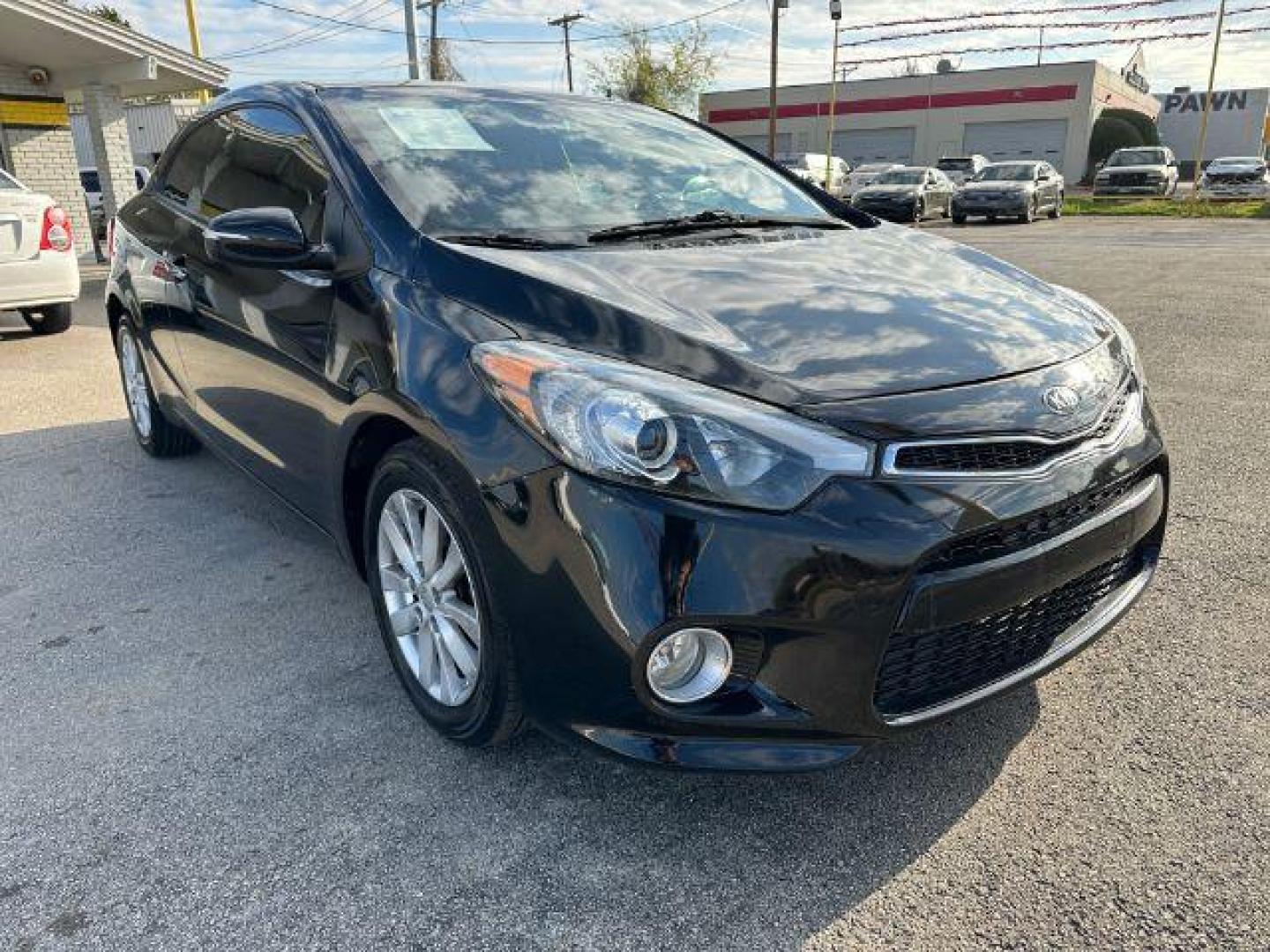 2015 BLACK Kia Forte Koup EX (KNAFX6A8XF5) with an 2.0L L4 DOHC 16V engine, 6-Speed Automatic transmission, located at 2715 W Pioneer Pkwy, Arlington, TX, 76013, (817) 265-9009, 32.710262, -97.153236 - Photo#4