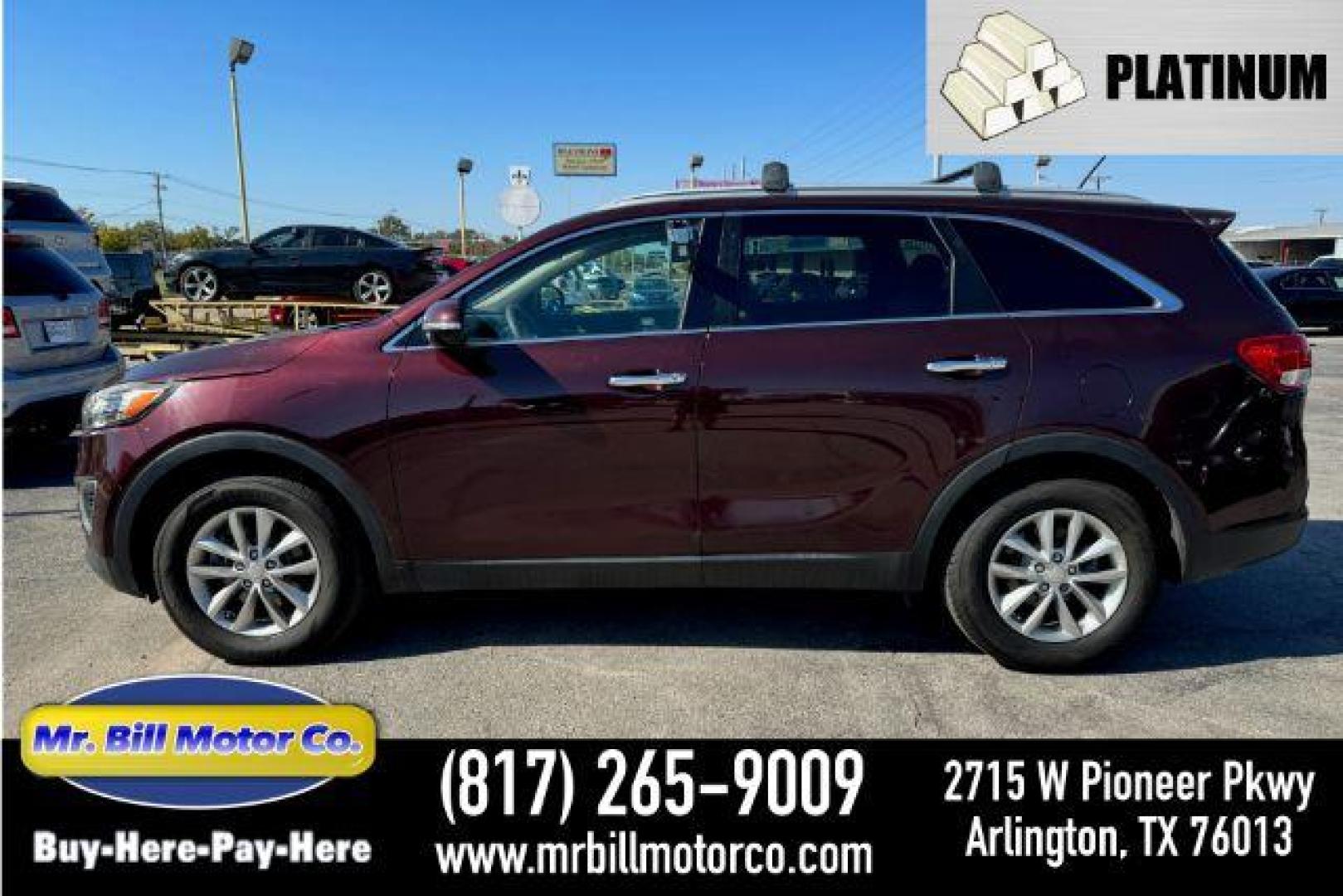 2016 PURPLE Kia Sorento LX 2WD (5XYPG4A34GG) with an 2.4L L4 DOHC 16V engine, 6-Speed Automatic transmission, located at 2715 W Pioneer Pkwy, Arlington, TX, 76013, (817) 265-9009, 32.710262, -97.153236 - Photo#0