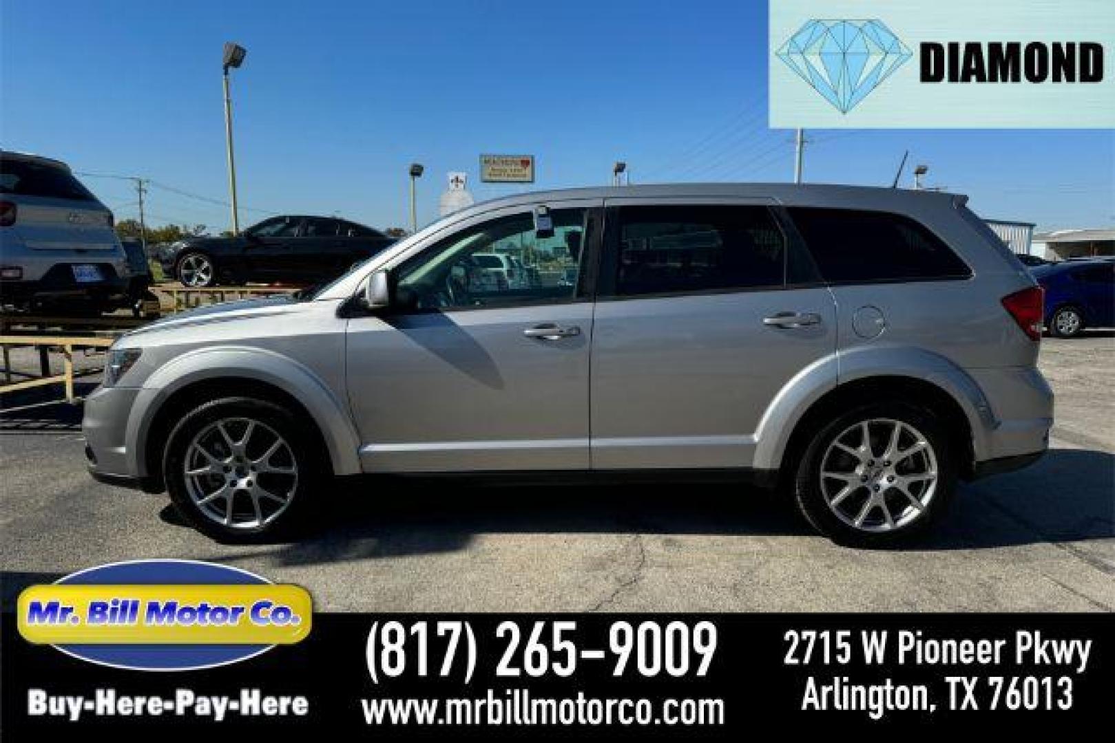 2018 SILVER Dodge Journey GT (3C4PDCEGXJT) with an 3.6L V6 DOHC 24V engine, 6-Speed Automatic transmission, located at 2715 W Pioneer Pkwy, Arlington, TX, 76013, (817) 265-9009, 32.710262, -97.153236 - Photo#0