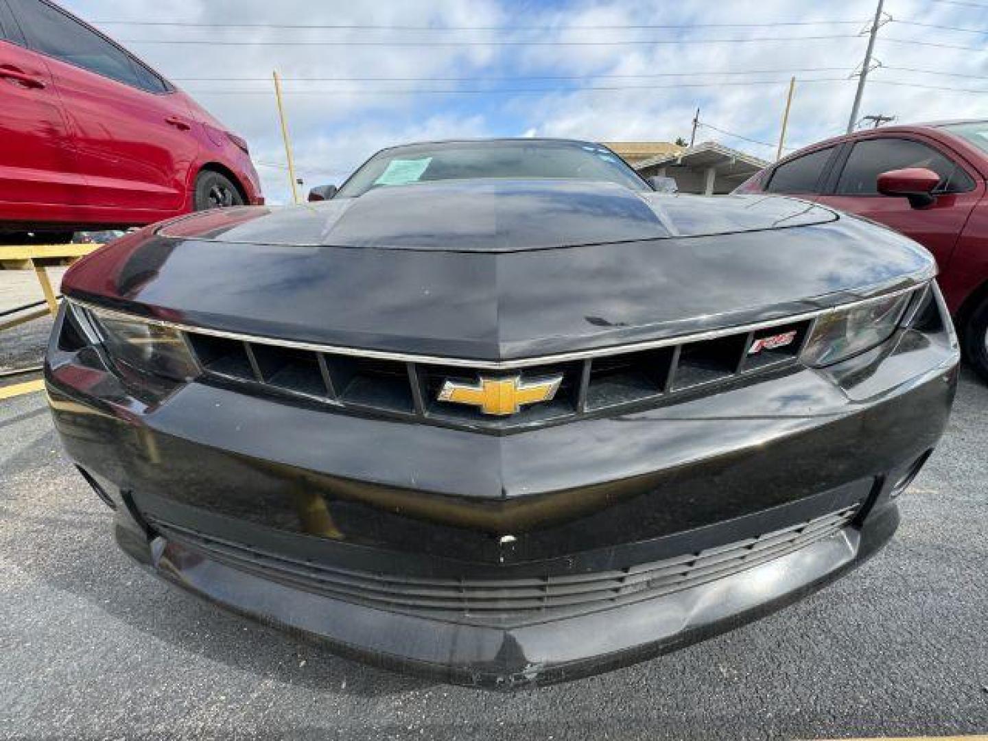 2014 BLACK Chevrolet Camaro Coupe 1LT (2G1FB1E36E9) with an 3.6L V6 DOHC 24V FFV engine, 6-Speed Automatic transmission, located at 2715 W Pioneer Pkwy, Arlington, TX, 76013, (817) 265-9009, 32.710262, -97.153236 - Photo#3