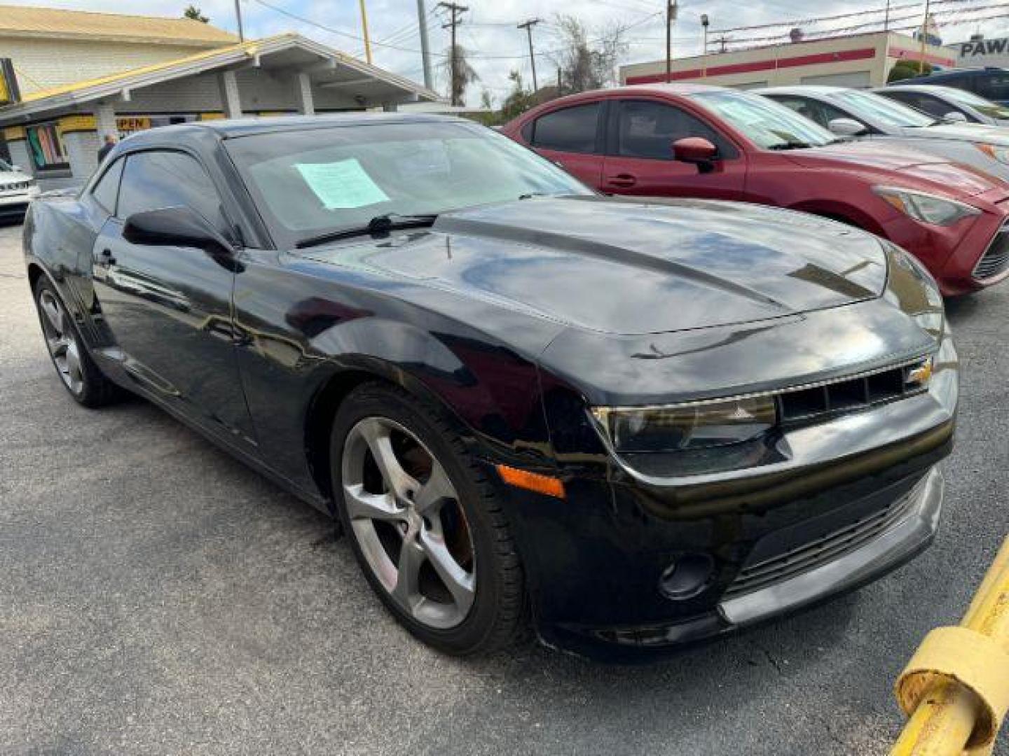 2014 BLACK Chevrolet Camaro Coupe 1LT (2G1FB1E36E9) with an 3.6L V6 DOHC 24V FFV engine, 6-Speed Automatic transmission, located at 2715 W Pioneer Pkwy, Arlington, TX, 76013, (817) 265-9009, 32.710262, -97.153236 - Photo#4