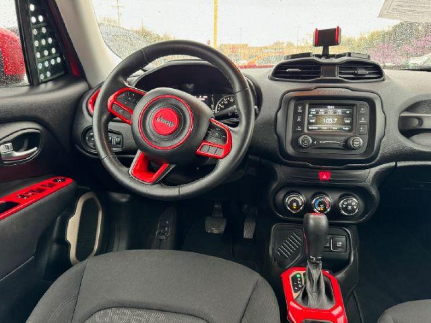 2017 Red Jeep Renegade Latitude FWD (ZACCJABB1HP) with an 2.4L L4 DOHC 16V engine, 6-Speed Manual transmission, located at 2715 W Pioneer Pkwy, Arlington, TX, 76013, (817) 265-9009, 32.710262, -97.153236 - Photo#13