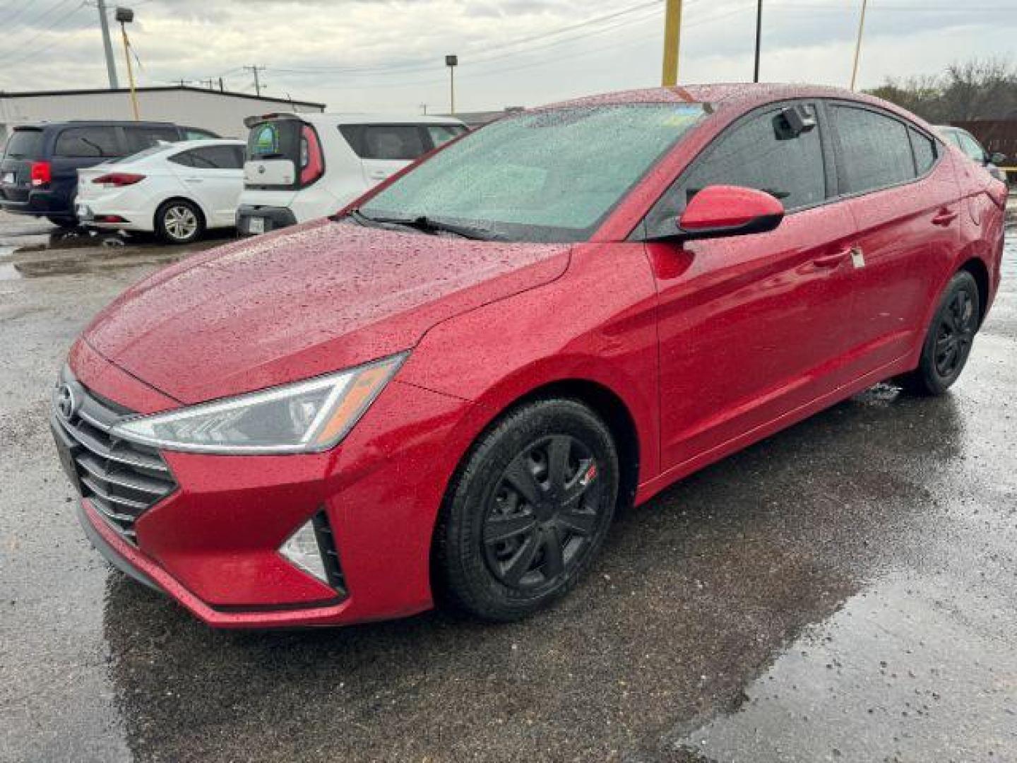 2019 Red Hyundai Elantra SE 6AT (KMHD74LF4KU) with an 1.8L L4 DOHC 16V engine, 6-Speed Automatic transmission, located at 2715 W Pioneer Pkwy, Arlington, TX, 76013, (817) 265-9009, 32.710262, -97.153236 - Photo#3