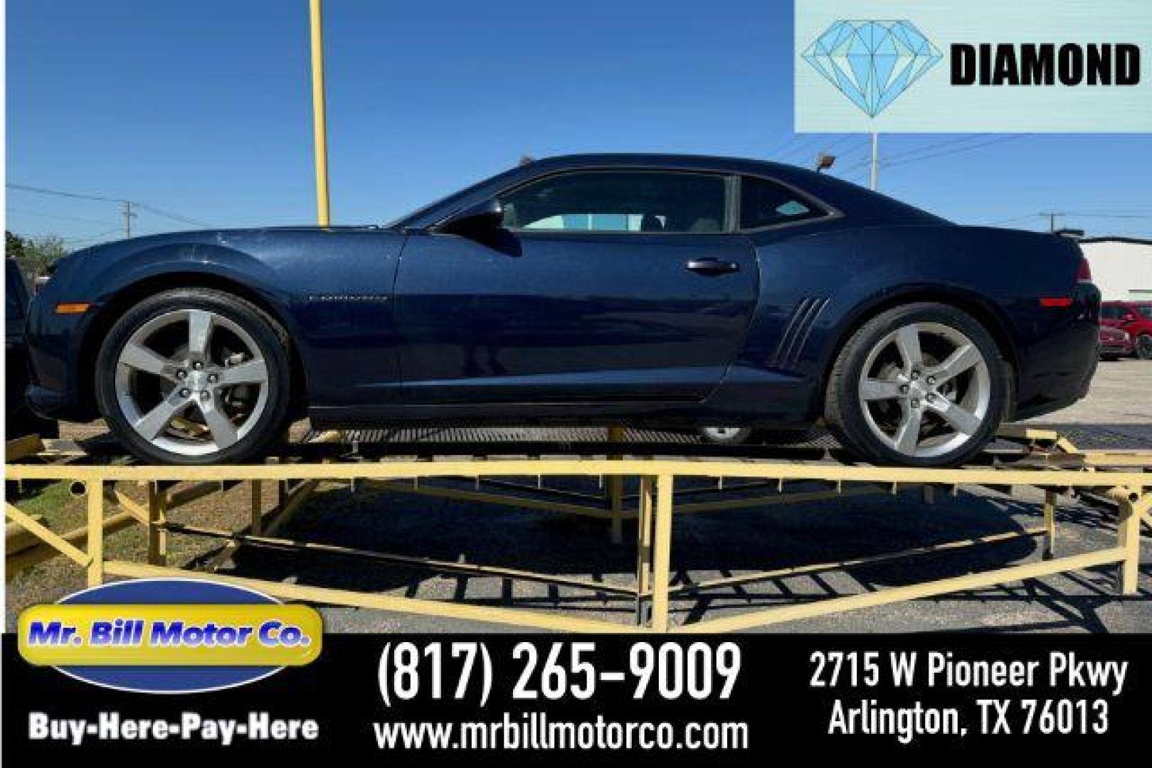 2015 BLUE Chevrolet Camaro 2LS Coupe (2G1FB1E32F9) with an 3.6L V6 DOHC 24V FFV engine, 6-Speed Automatic transmission, located at 2715 W Pioneer Pkwy, Arlington, TX, 76013, (817) 265-9009, 32.710262, -97.153236 - Photo#0