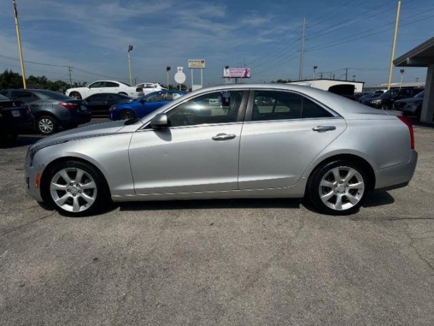 2016 SILVER Cadillac ATS 2.0L Standard AWD (1G6AG5RX7G0) with an 2.0L L4 DOHC 16V TURBO engine, 6-Speed Automatic transmission, located at 2715 W Pioneer Pkwy, Arlington, TX, 76013, (817) 265-9009, 32.710262, -97.153236 - Photo#2