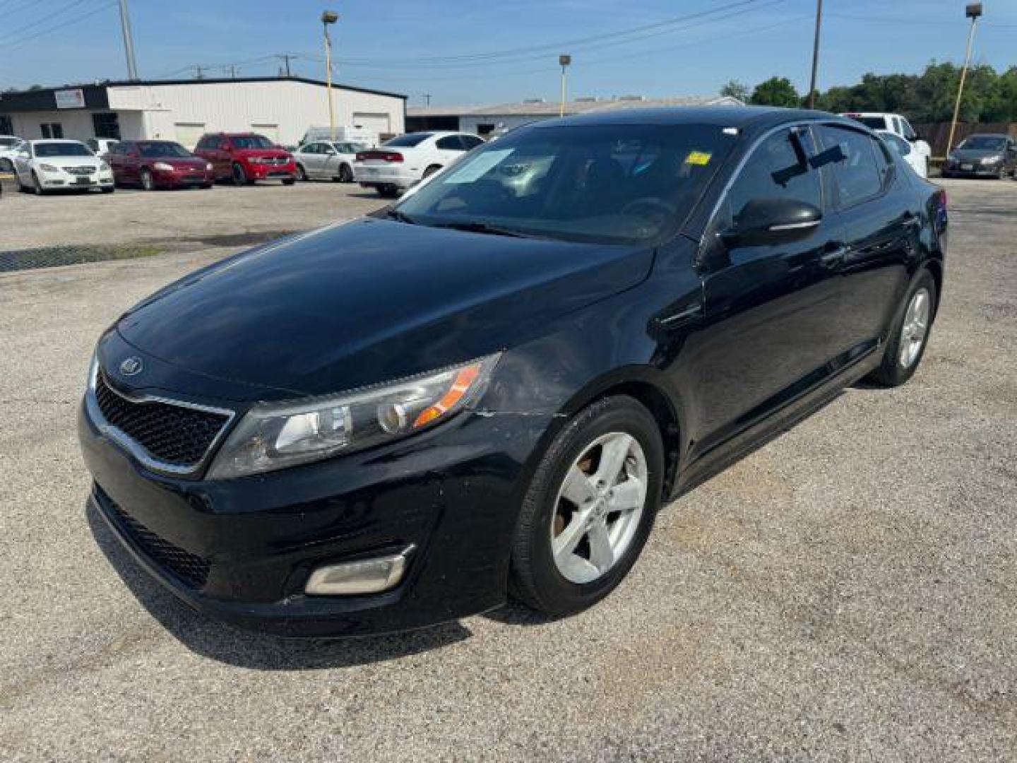 2015 BLACK Kia Optima LX (KNAGM4A70F5) with an 2.4L L4 DOHC 16V engine, 6-Speed Automatic transmission, located at 2715 W Pioneer Pkwy, Arlington, TX, 76013, (817) 265-9009, 32.710262, -97.153236 - Photo#3