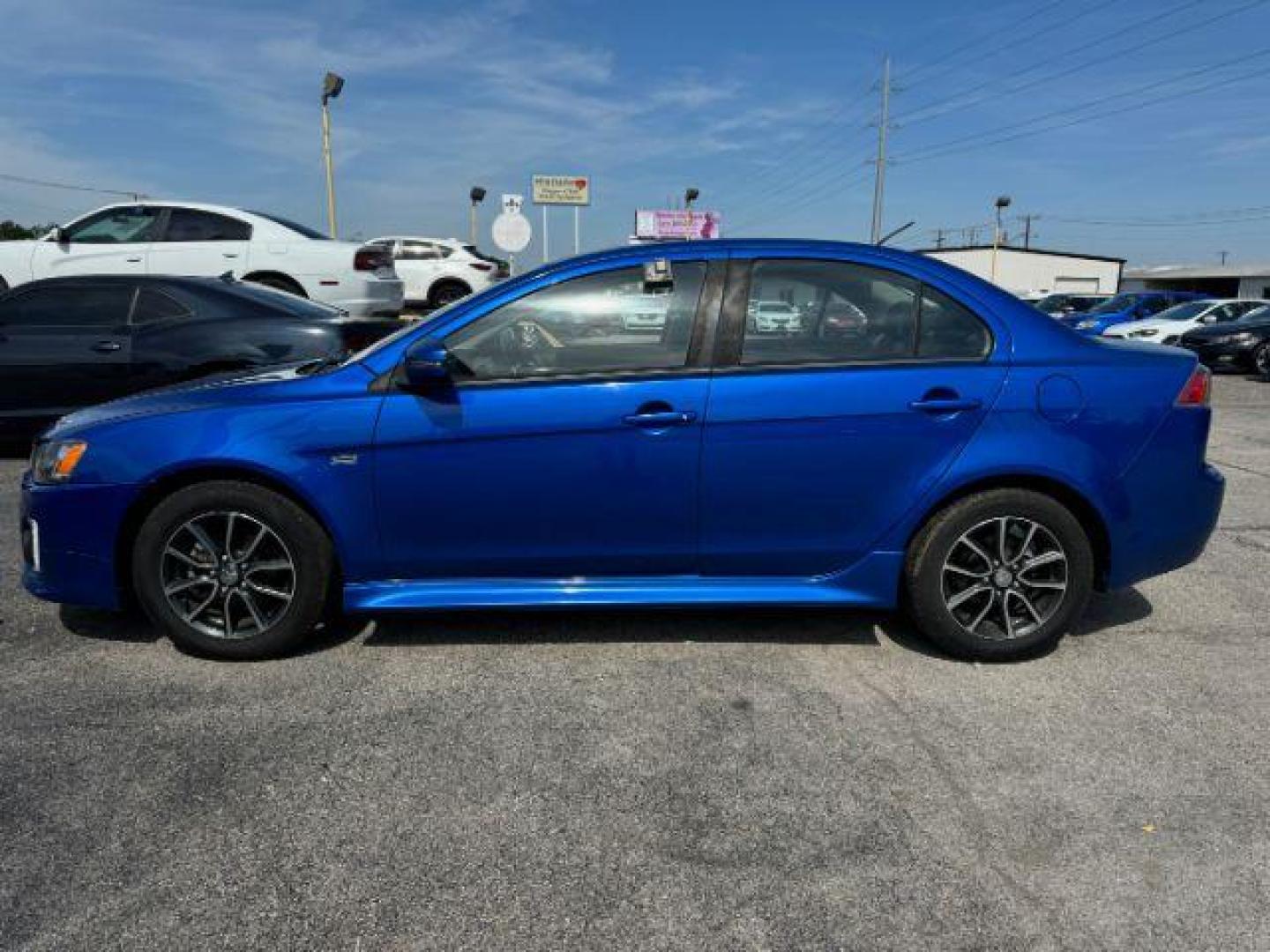 2017 BLUE Mitsubishi Lancer ES CVT (JA32U2FU9HU) with an 2.0L L4 SOHC 16V engine, Continuously Variable Transmission transmission, located at 2715 W Pioneer Pkwy, Arlington, TX, 76013, (817) 265-9009, 32.710262, -97.153236 - Photo#2