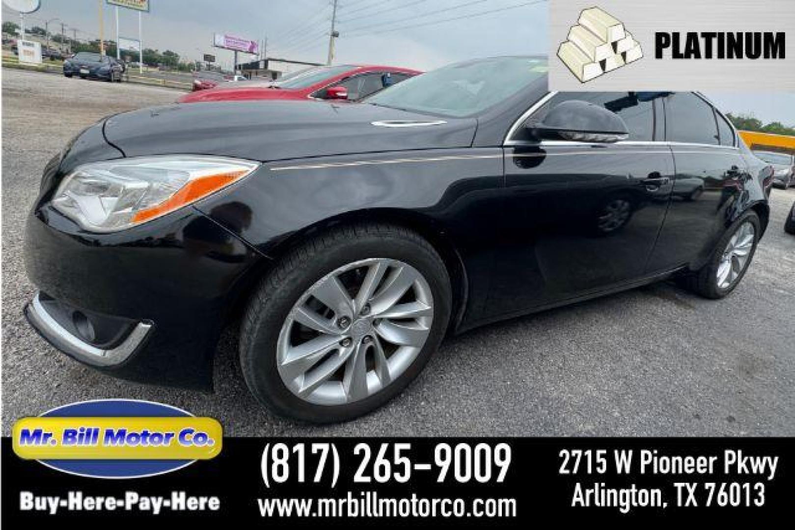 2015 BLACK Buick Regal Fleet (2G4GV5EK5F9) with an 2.4L L4 DOHC 16V engine, 6-Speed Automatic transmission, located at 2715 W Pioneer Pkwy, Arlington, TX, 76013, (817) 265-9009, 32.710262, -97.153236 - Photo#0