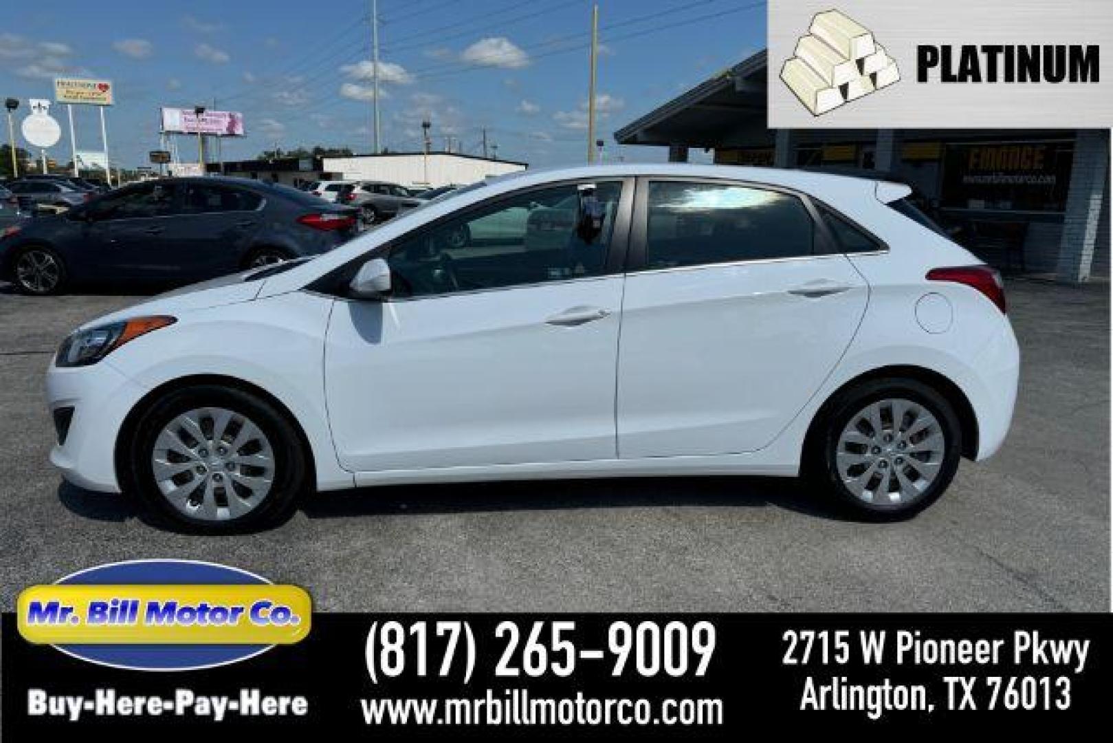 2017 WHITE Hyundai Elantra GT A/T (KMHD35LH8HU) with an 2.0L L4 16V DOHC engine, 6-Speed Automatic transmission, located at 2715 W Pioneer Pkwy, Arlington, TX, 76013, (817) 265-9009, 32.710262, -97.153236 - Photo#0