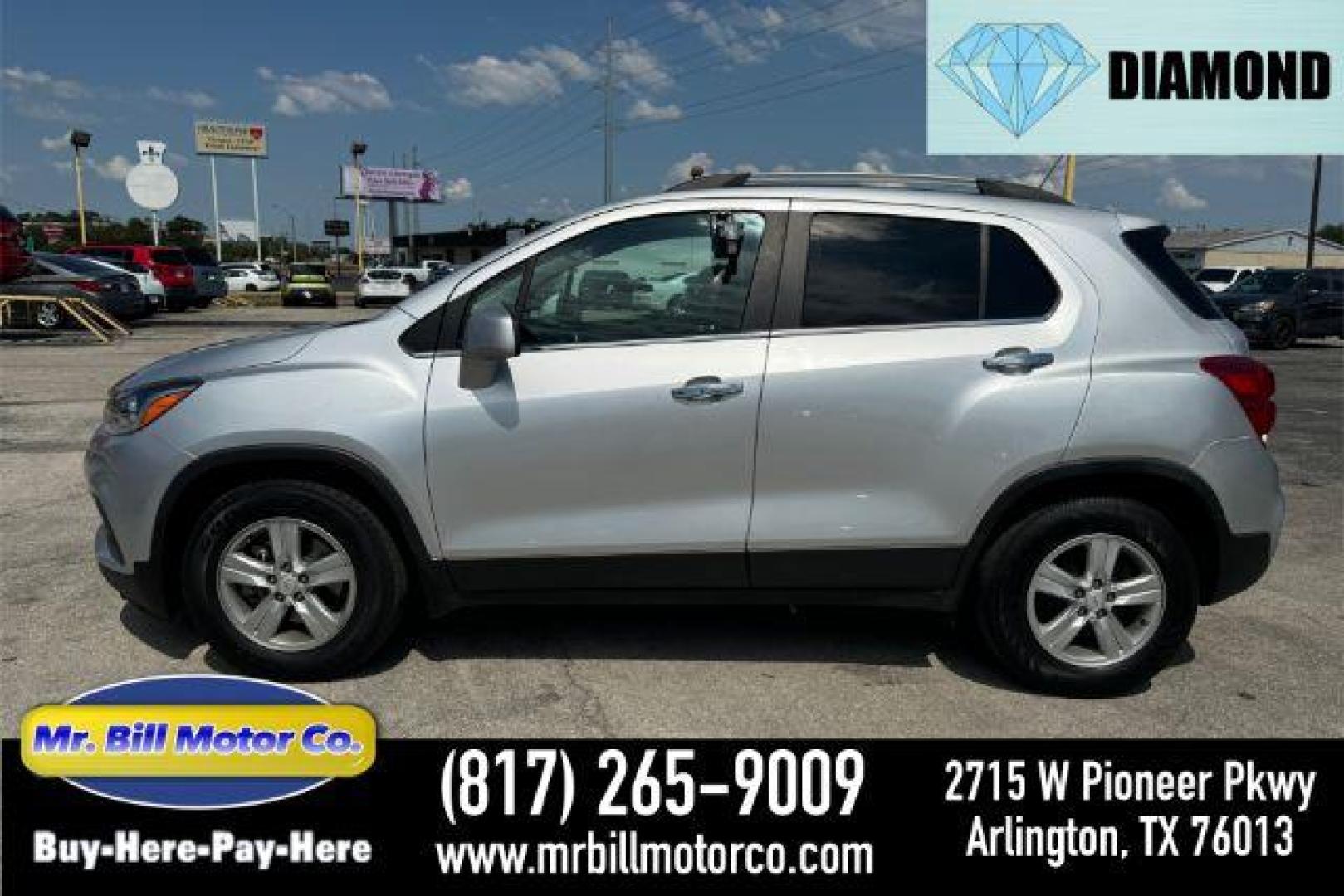 2020 SILVER Chevrolet Trax LT FWD (KL7CJLSB7LB) with an 1.4L L4 DOHC 16V engine, 6-Speed Automatic transmission, located at 2715 W Pioneer Pkwy, Arlington, TX, 76013, (817) 265-9009, 32.710262, -97.153236 - Photo#0