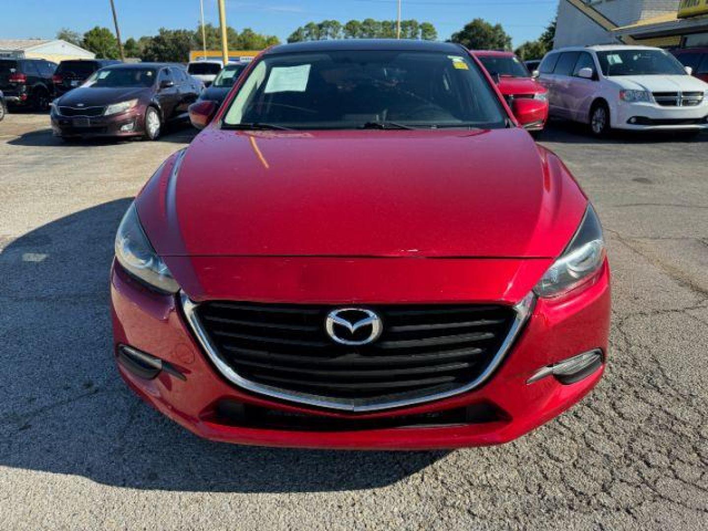 2017 RED Mazda MAZDA3 i Sport AT 5-Door (3MZBN1K75HM) with an 2.0L L4 DOHC 16V engine, 6-Speed Automatic transmission, located at 2715 W Pioneer Pkwy, Arlington, TX, 76013, (817) 265-9009, 32.710262, -97.153236 - Photo#4