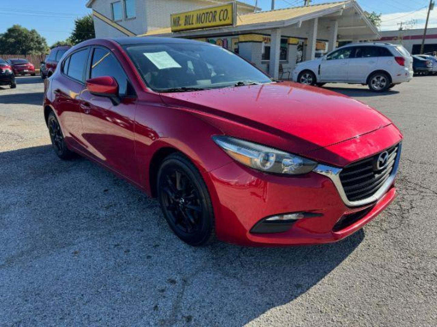 2017 RED Mazda MAZDA3 i Sport AT 5-Door (3MZBN1K75HM) with an 2.0L L4 DOHC 16V engine, 6-Speed Automatic transmission, located at 2715 W Pioneer Pkwy, Arlington, TX, 76013, (817) 265-9009, 32.710262, -97.153236 - Photo#5