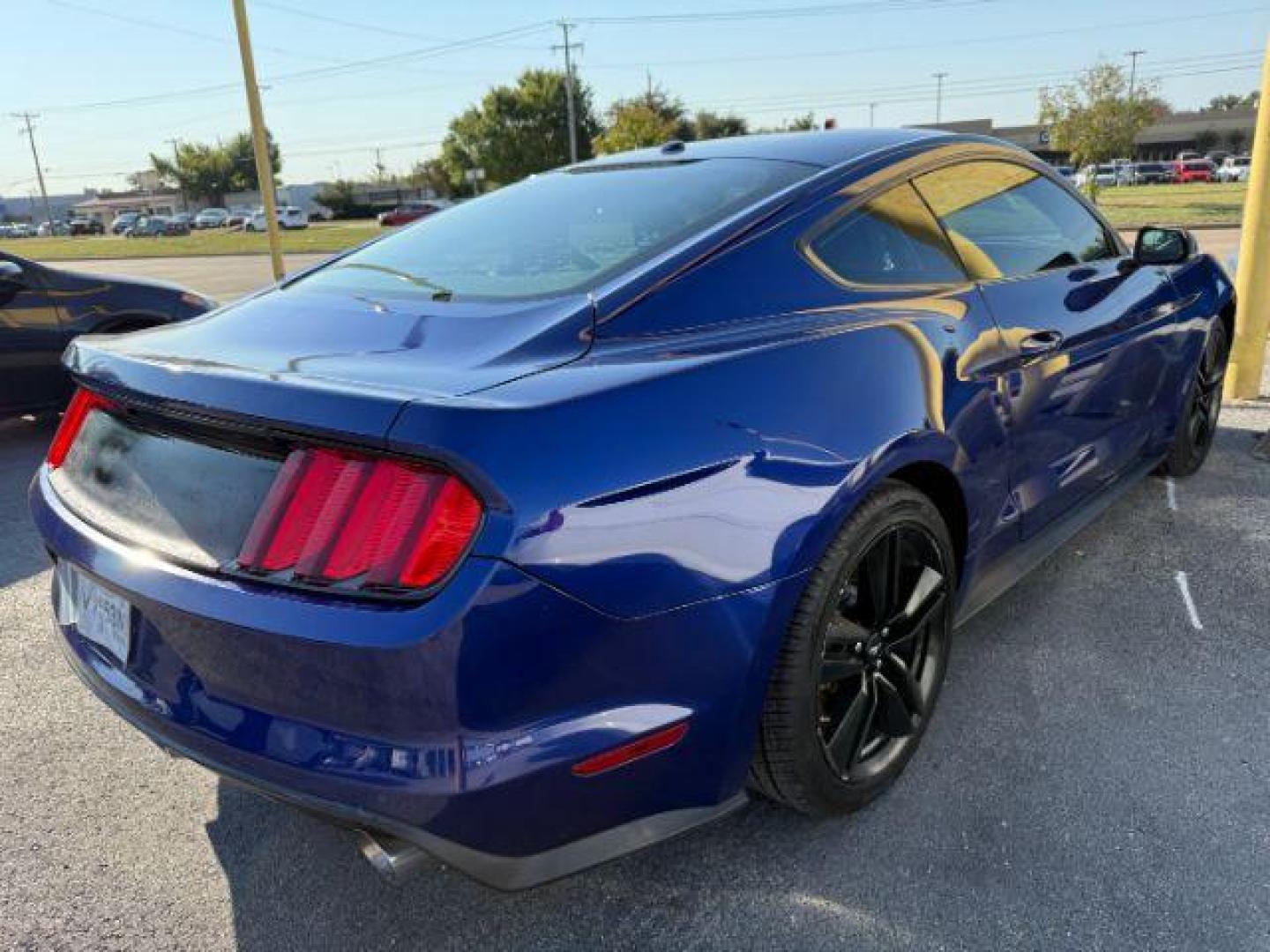 2016 BLUE Ford Mustang EcoBoost Premium Coupe (1FA6P8TH3G5) with an 2.3L L4 DOHC 16V engine, located at 2715 W Pioneer Pkwy, Arlington, TX, 76013, (817) 265-9009, 32.710262, -97.153236 - Photo#5