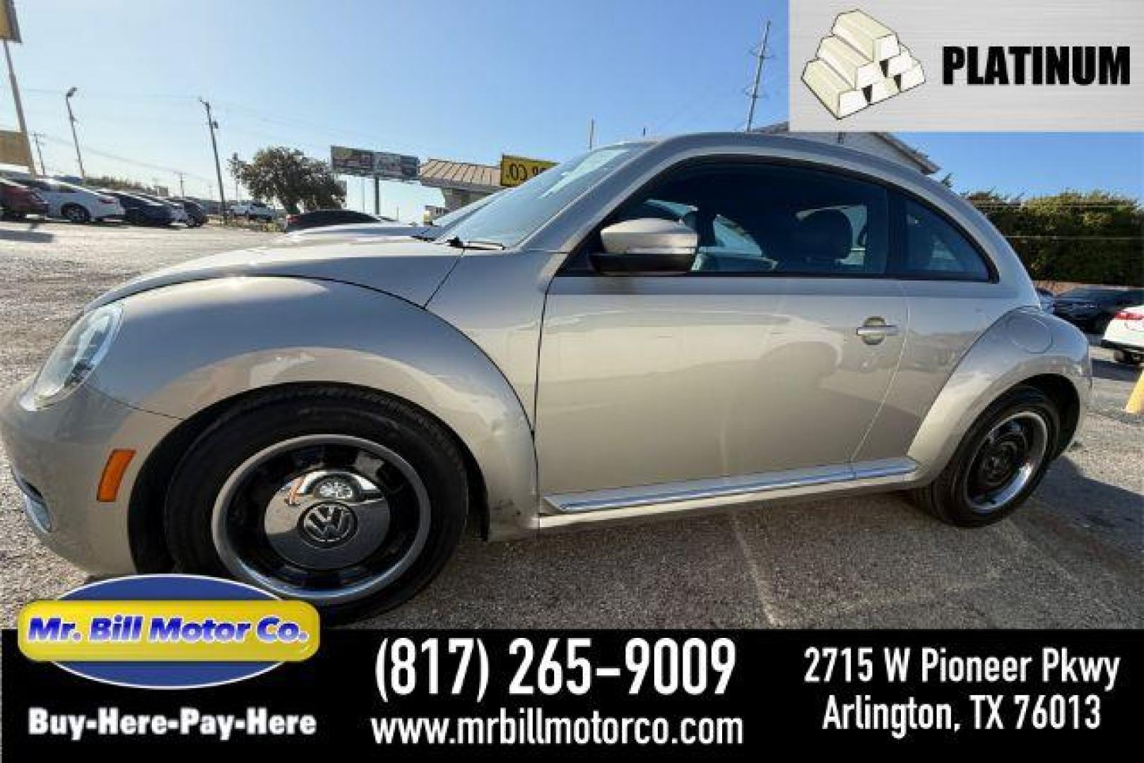 2012 TAN Volkswagen Beetle 2.5L (3VWJX7AT1CM) with an 2.5L L5 DOHC 20V engine, located at 2715 W Pioneer Pkwy, Arlington, TX, 76013, (817) 265-9009, 32.710262, -97.153236 - Photo#0