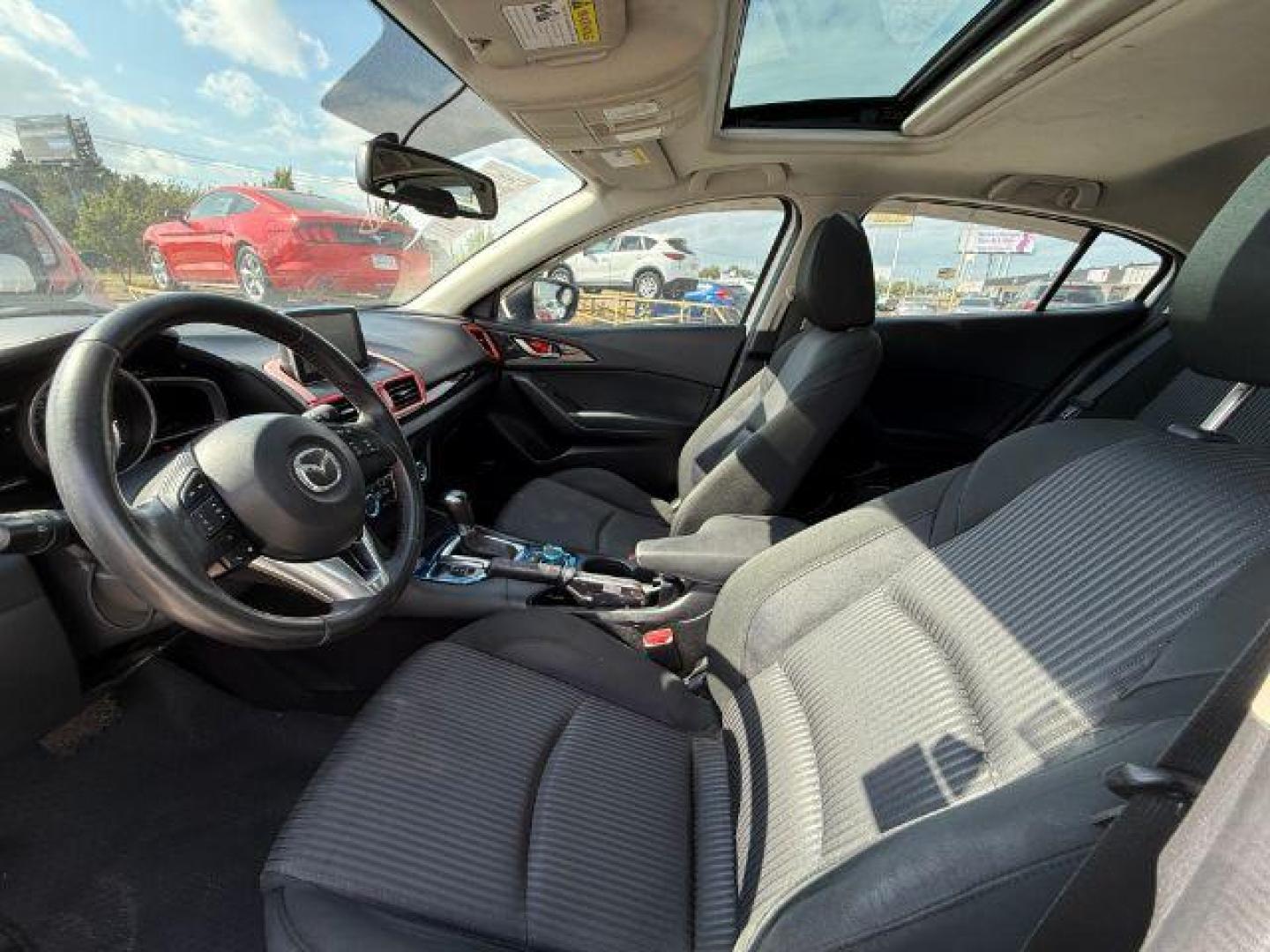 2015 WHITE Mazda MAZDA3 i Touring AT 5-Door (JM1BM1L72F1) with an 2.0L L4 DOHC 16V engine, 6-Speed Automatic transmission, located at 2715 W Pioneer Pkwy, Arlington, TX, 76013, (817) 265-9009, 32.710262, -97.153236 - Photo#15