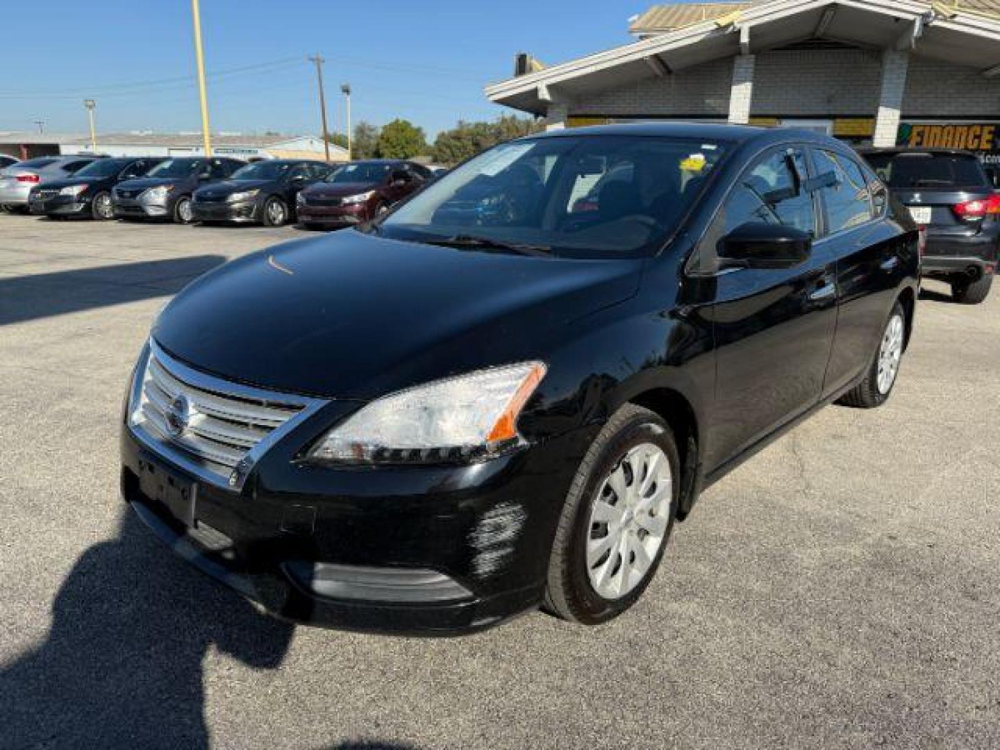 2013 BLACK Nissan Sentra SV (3N1AB7AP4DL) with an 1.8L L4 SFI DOHC 16V engine, Continuously Variable Transmission transmission, located at 2715 W Pioneer Pkwy, Arlington, TX, 76013, (817) 265-9009, 32.710262, -97.153236 - Photo#3