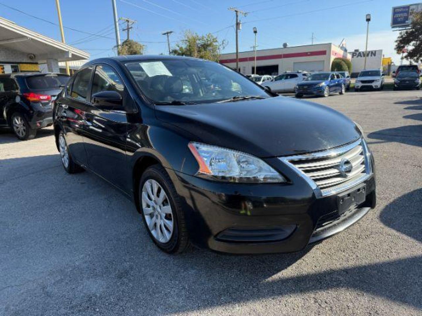 2013 BLACK Nissan Sentra SV (3N1AB7AP4DL) with an 1.8L L4 SFI DOHC 16V engine, Continuously Variable Transmission transmission, located at 2715 W Pioneer Pkwy, Arlington, TX, 76013, (817) 265-9009, 32.710262, -97.153236 - Photo#5