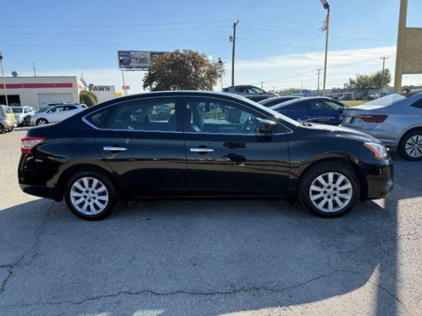 2013 BLACK Nissan Sentra SV (3N1AB7AP4DL) with an 1.8L L4 SFI DOHC 16V engine, Continuously Variable Transmission transmission, located at 2715 W Pioneer Pkwy, Arlington, TX, 76013, (817) 265-9009, 32.710262, -97.153236 - Photo#6