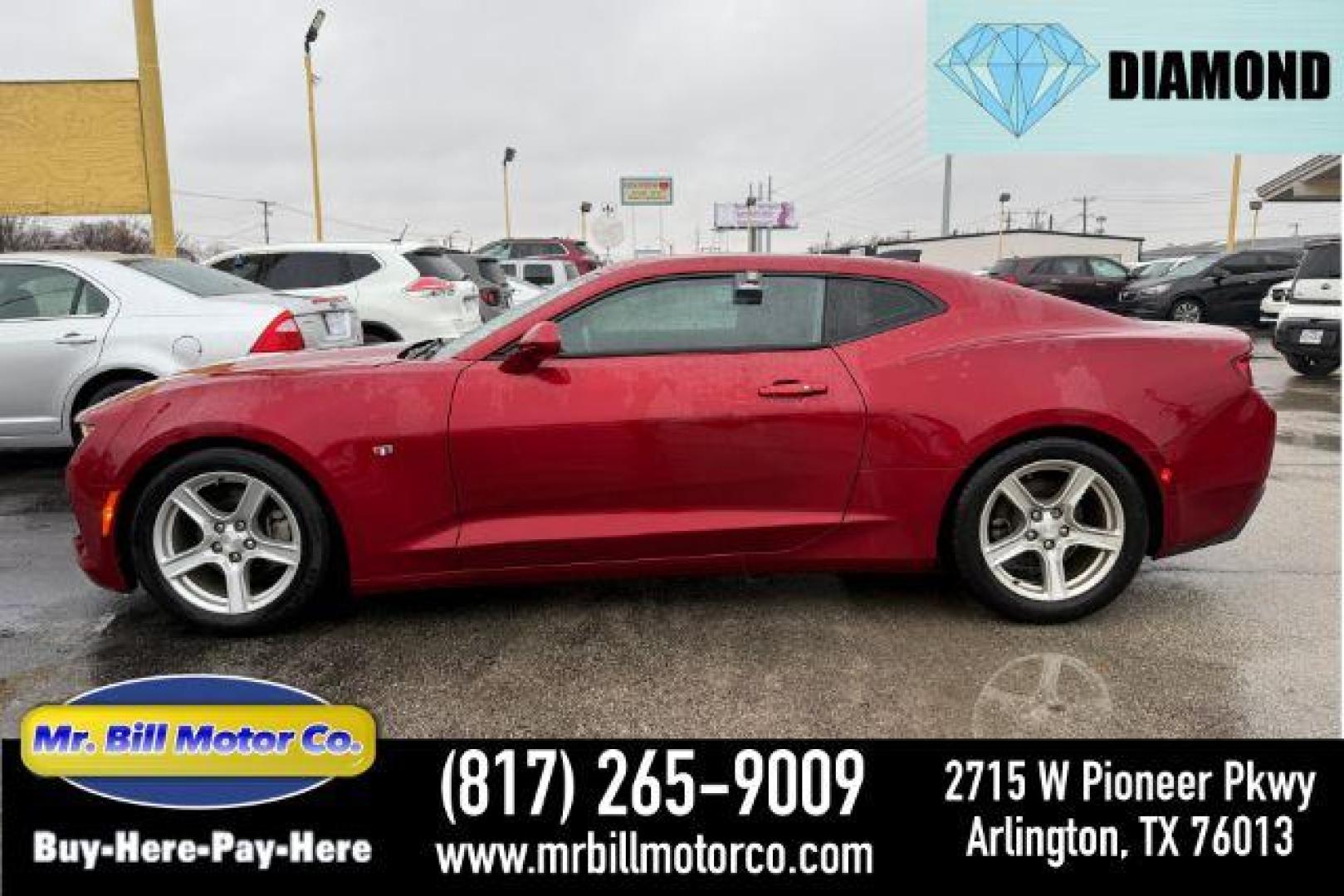 2018 RED CHEVROLET CAMARO 1LT (1G1FB1RX6J0) , located at 2715 W Pioneer Pkwy, Arlington, TX, 76013, (817) 265-9009, 32.710262, -97.153236 - Photo#0