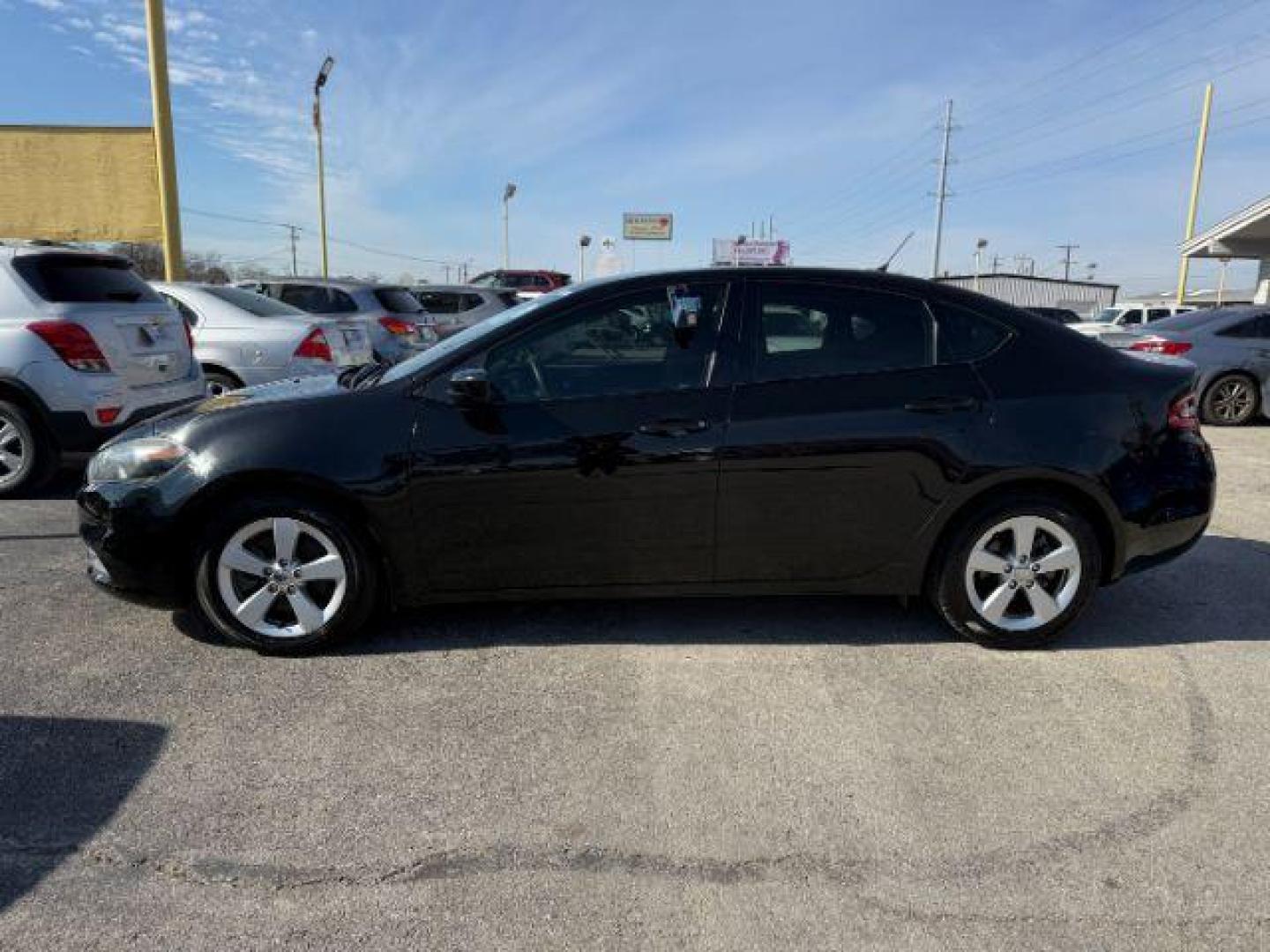 2015 BLACK Dodge Dart SXT (1C3CDFBB5FD) with an 2.4L L4 DOHC 16V engine, located at 2715 W Pioneer Pkwy, Arlington, TX, 76013, (817) 265-9009, 32.710262, -97.153236 - Photo#2