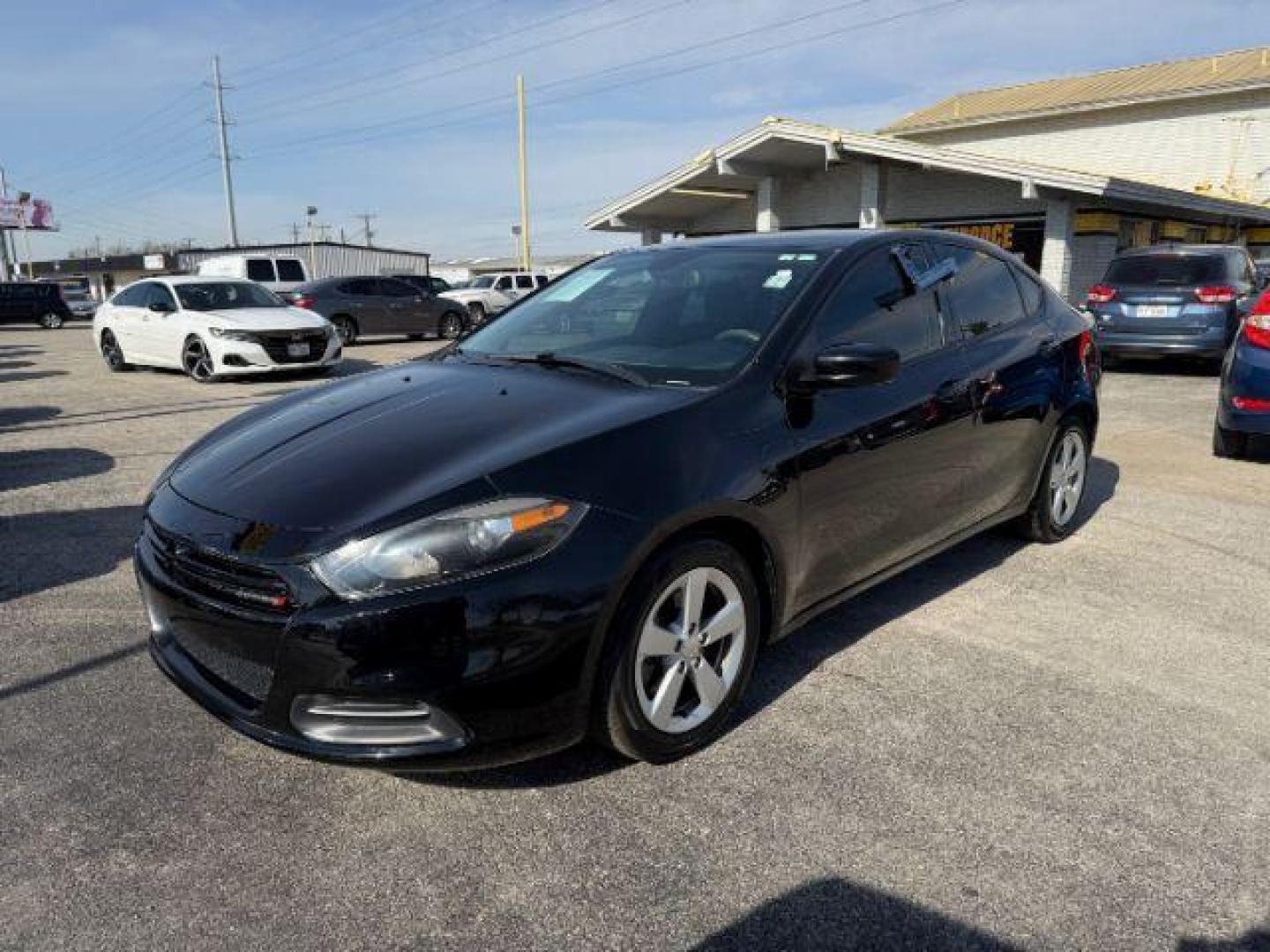 2015 BLACK Dodge Dart SXT (1C3CDFBB5FD) with an 2.4L L4 DOHC 16V engine, located at 2715 W Pioneer Pkwy, Arlington, TX, 76013, (817) 265-9009, 32.710262, -97.153236 - Photo#3