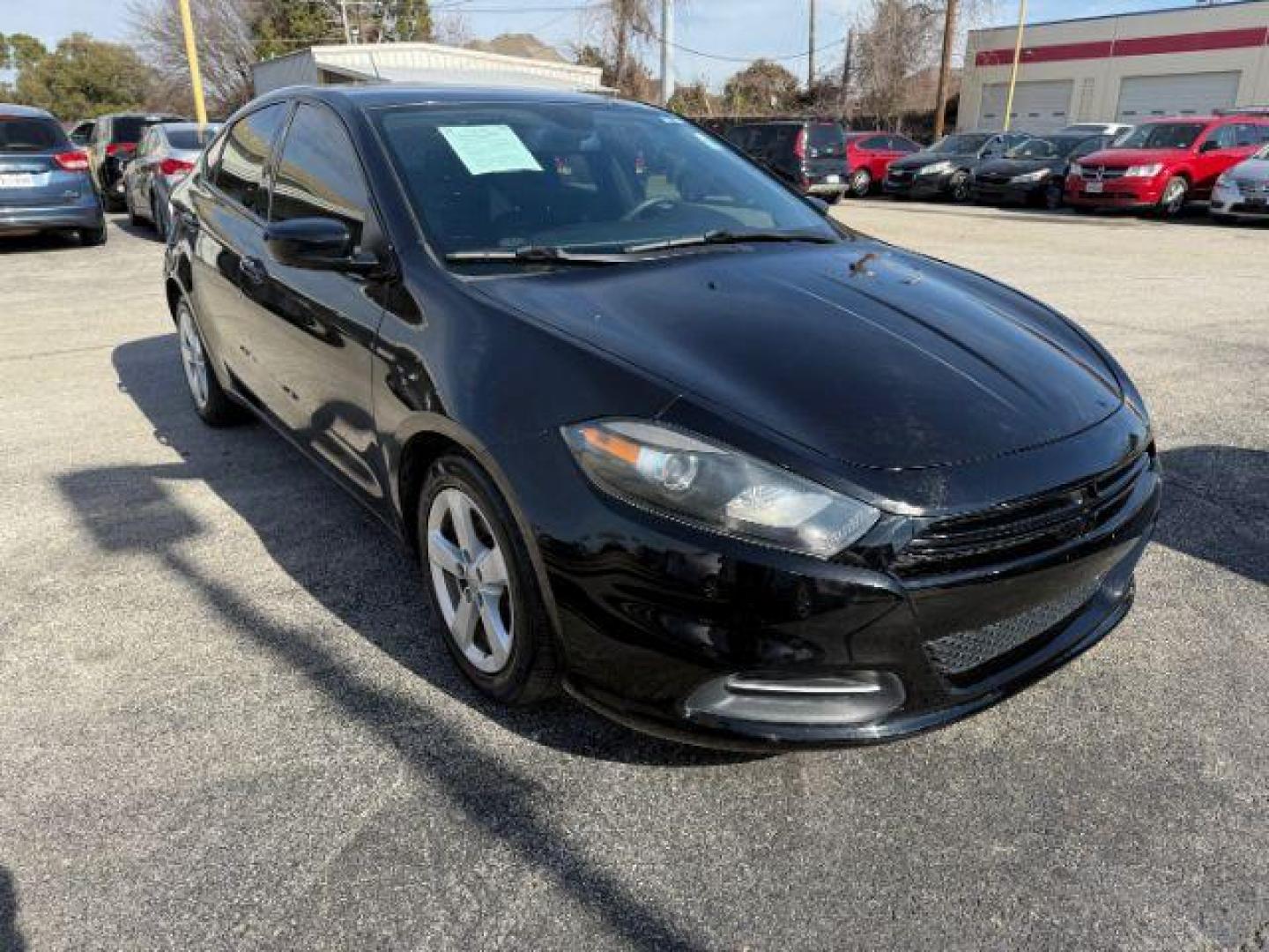 2015 BLACK Dodge Dart SXT (1C3CDFBB5FD) with an 2.4L L4 DOHC 16V engine, located at 2715 W Pioneer Pkwy, Arlington, TX, 76013, (817) 265-9009, 32.710262, -97.153236 - Photo#5