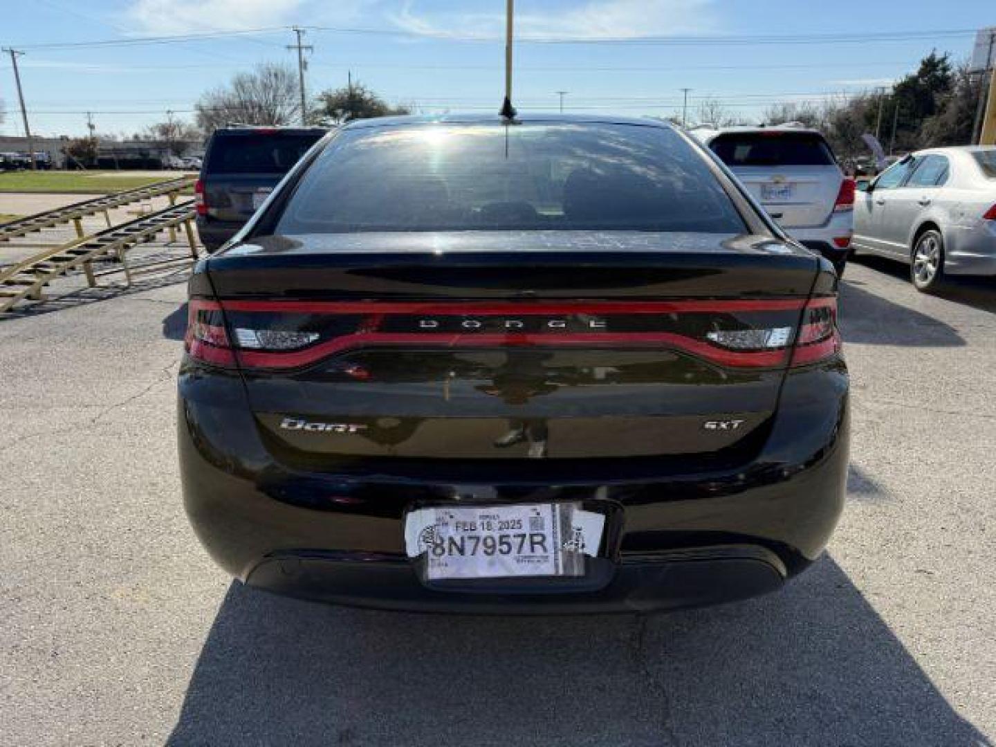 2015 BLACK Dodge Dart SXT (1C3CDFBB5FD) with an 2.4L L4 DOHC 16V engine, located at 2715 W Pioneer Pkwy, Arlington, TX, 76013, (817) 265-9009, 32.710262, -97.153236 - Photo#8