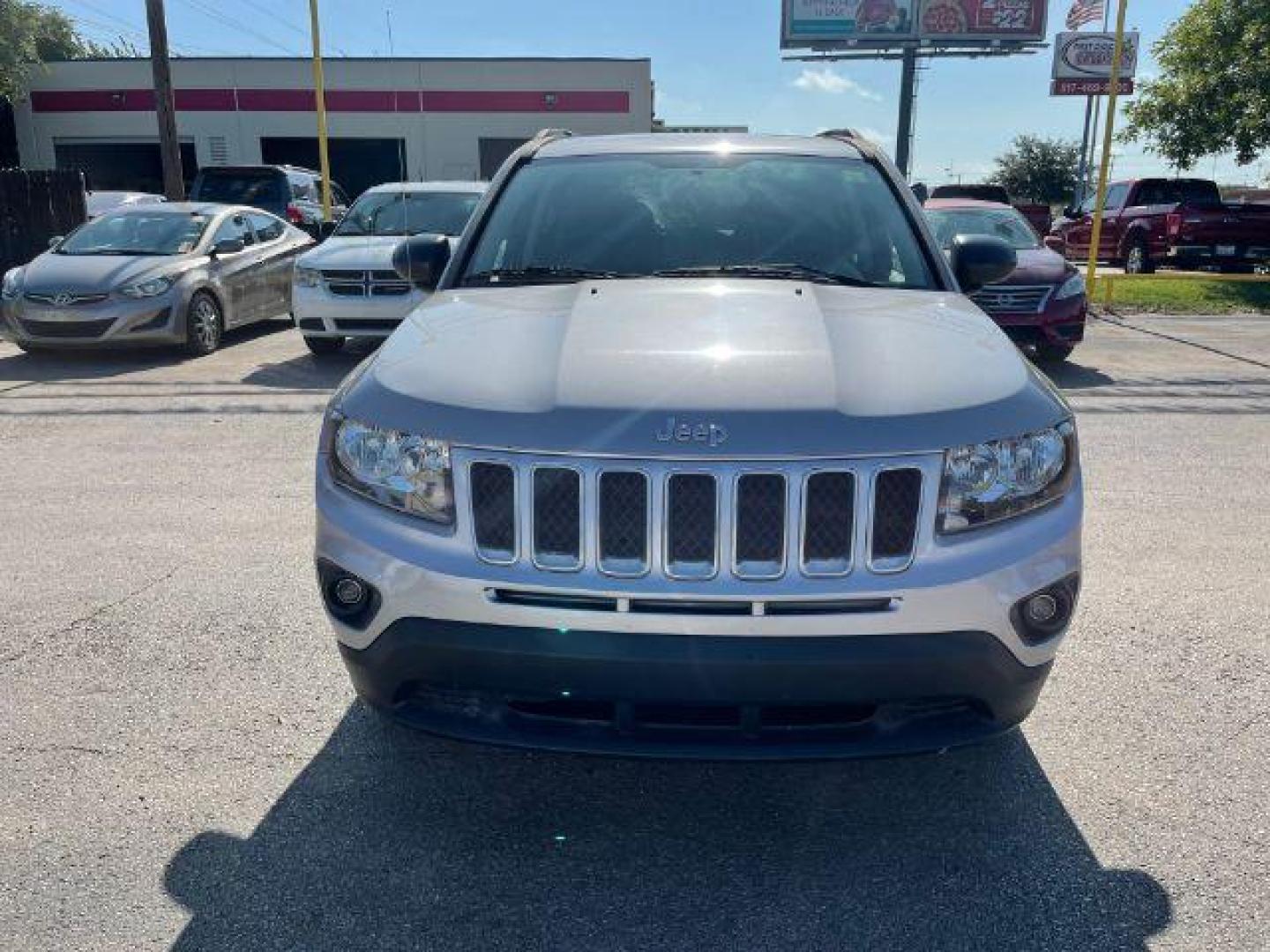 2015 SILVER Jeep Compass Sport FWD (1C4NJCBA2FD) with an 2.0L L4 DOHC 16V engine, located at 2715 W Pioneer Pkwy, Arlington, TX, 76013, (817) 265-9009, 32.710262, -97.153236 - Photo#3