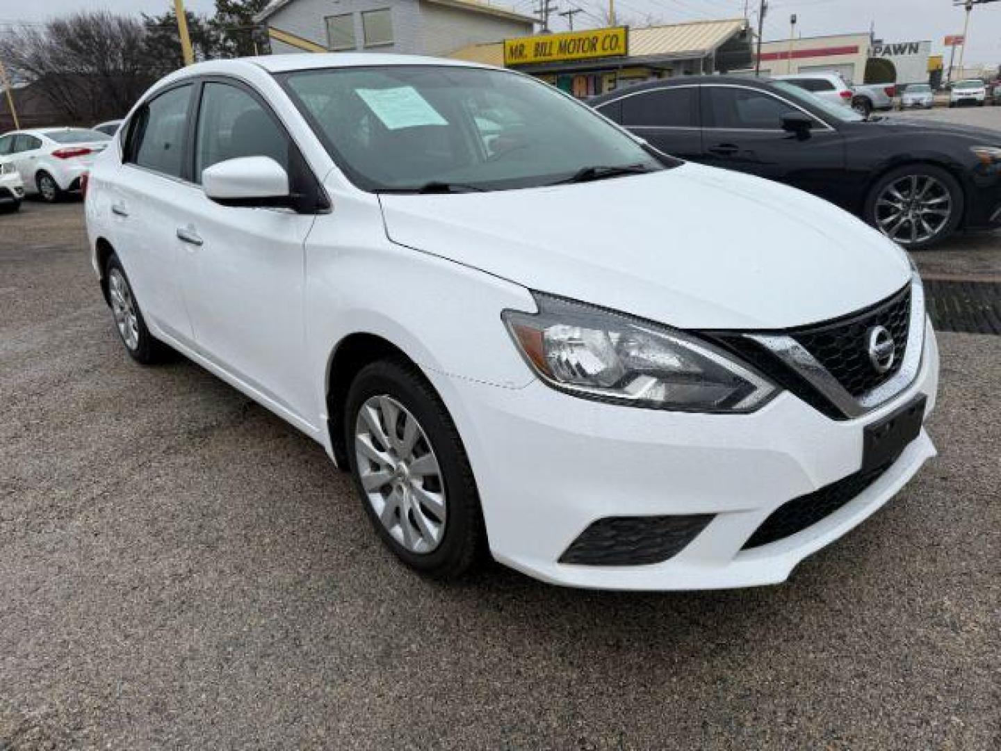 2019 WHITE Nissan Sentra S CVT (3N1AB7AP5KY) with an 1.8L L4 SFI DOHC 16V engine, Continuously Variable Transmission transmission, located at 2715 W Pioneer Pkwy, Arlington, TX, 76013, (817) 265-9009, 32.710262, -97.153236 - Photo#5