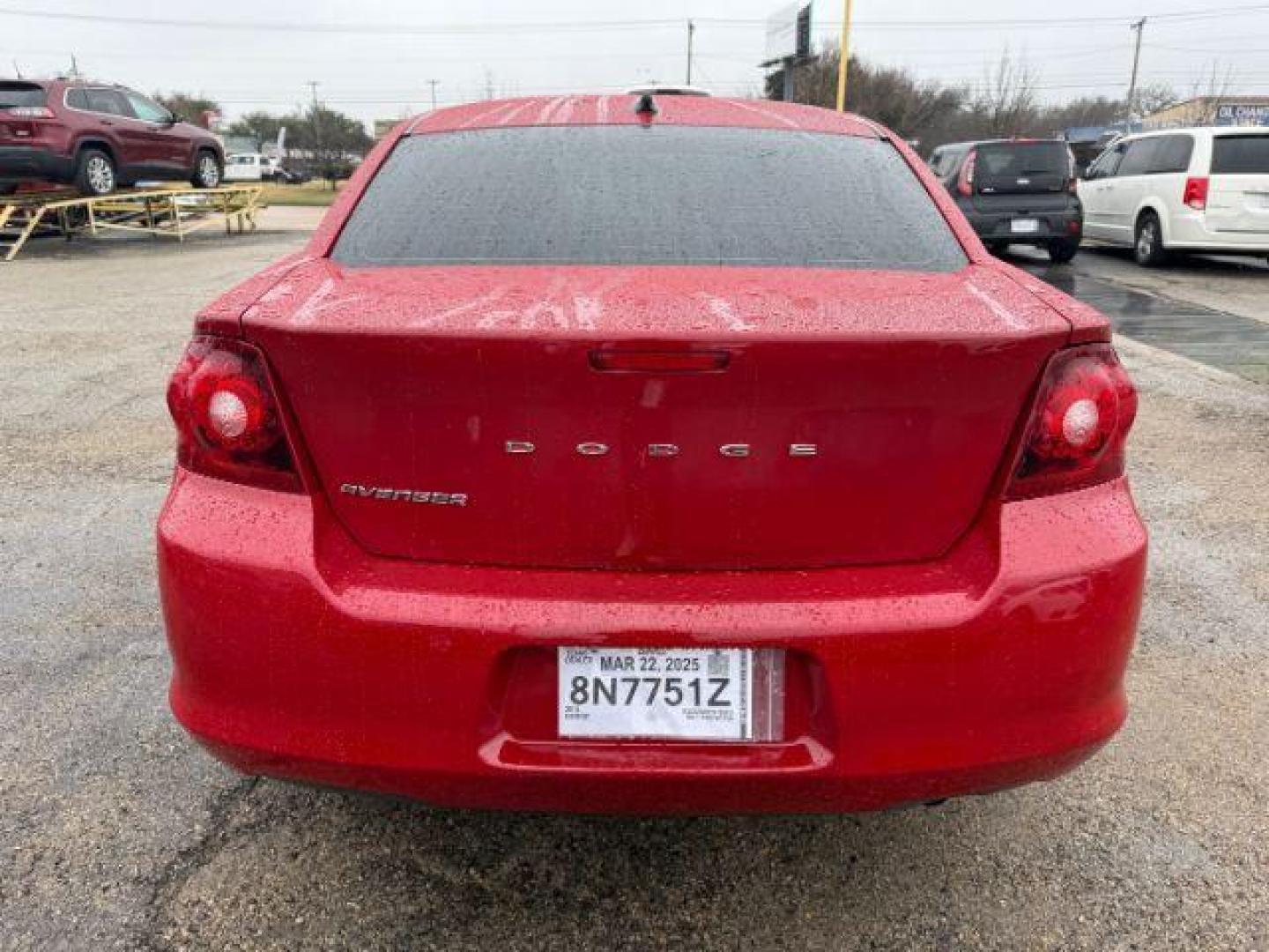 2014 RED Dodge Avenger SE (1C3CDZAB1EN) with an 2.4L L4 DOHC 16V engine, 4-Speed Automatic transmission, located at 2715 W Pioneer Pkwy, Arlington, TX, 76013, (817) 265-9009, 32.710262, -97.153236 - Photo#8