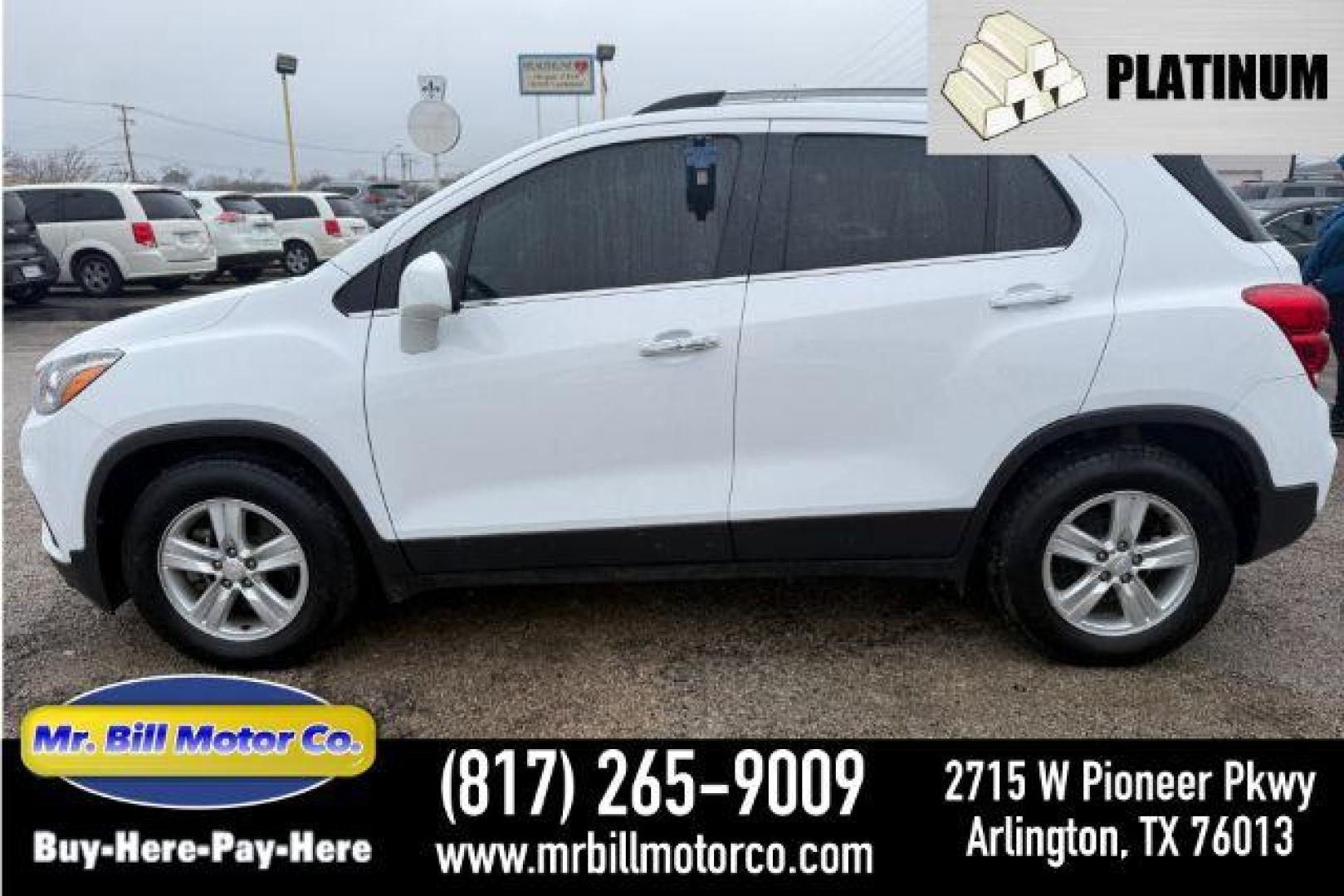 2020 WHITE CHEVROLET TRAX LT (3GNCJLSB4LL) , located at 2715 W Pioneer Pkwy, Arlington, TX, 76013, (817) 265-9009, 32.710262, -97.153236 - Photo#0